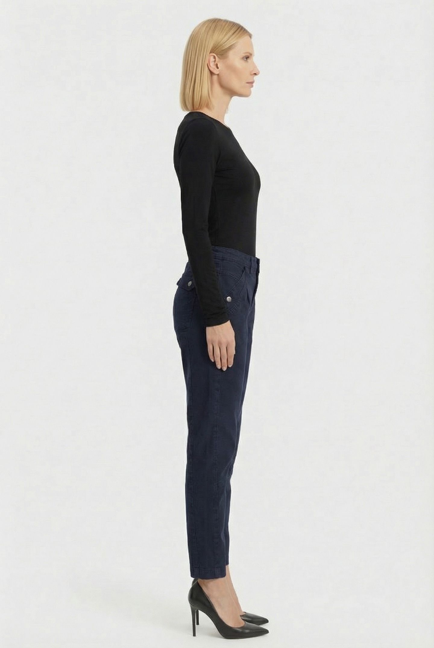 TAPERED PANT ROUGH TWILL NAVY NOIR 3