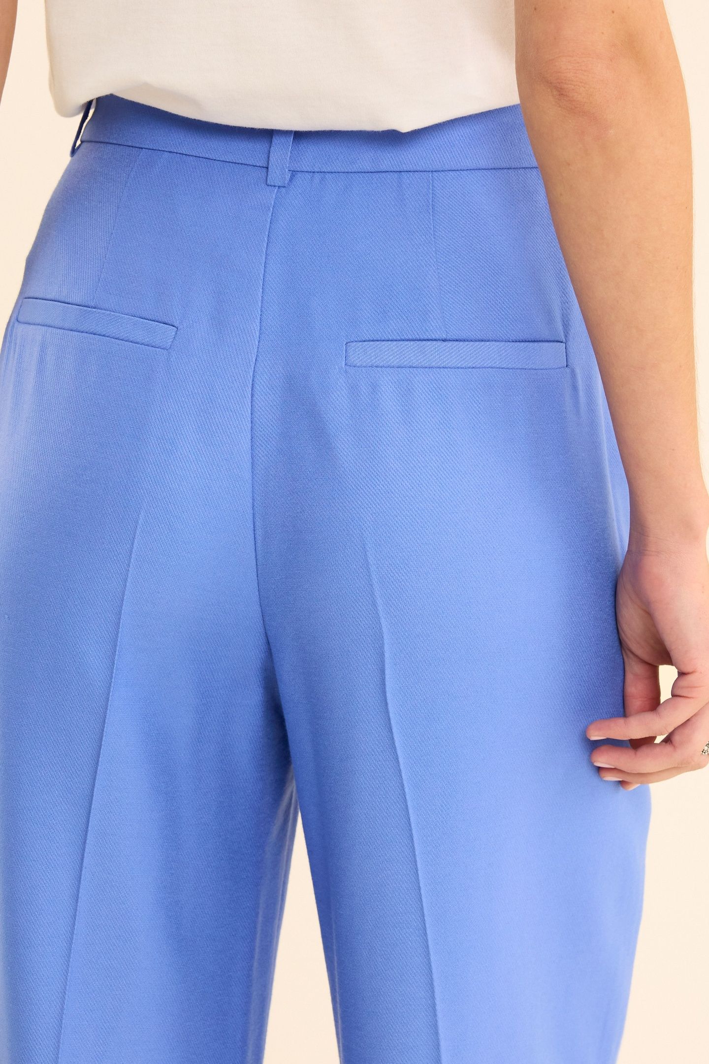 BLUE SUIT TROUSERS WITH BUTTONED POCKETS BLUE CERULEUM 5