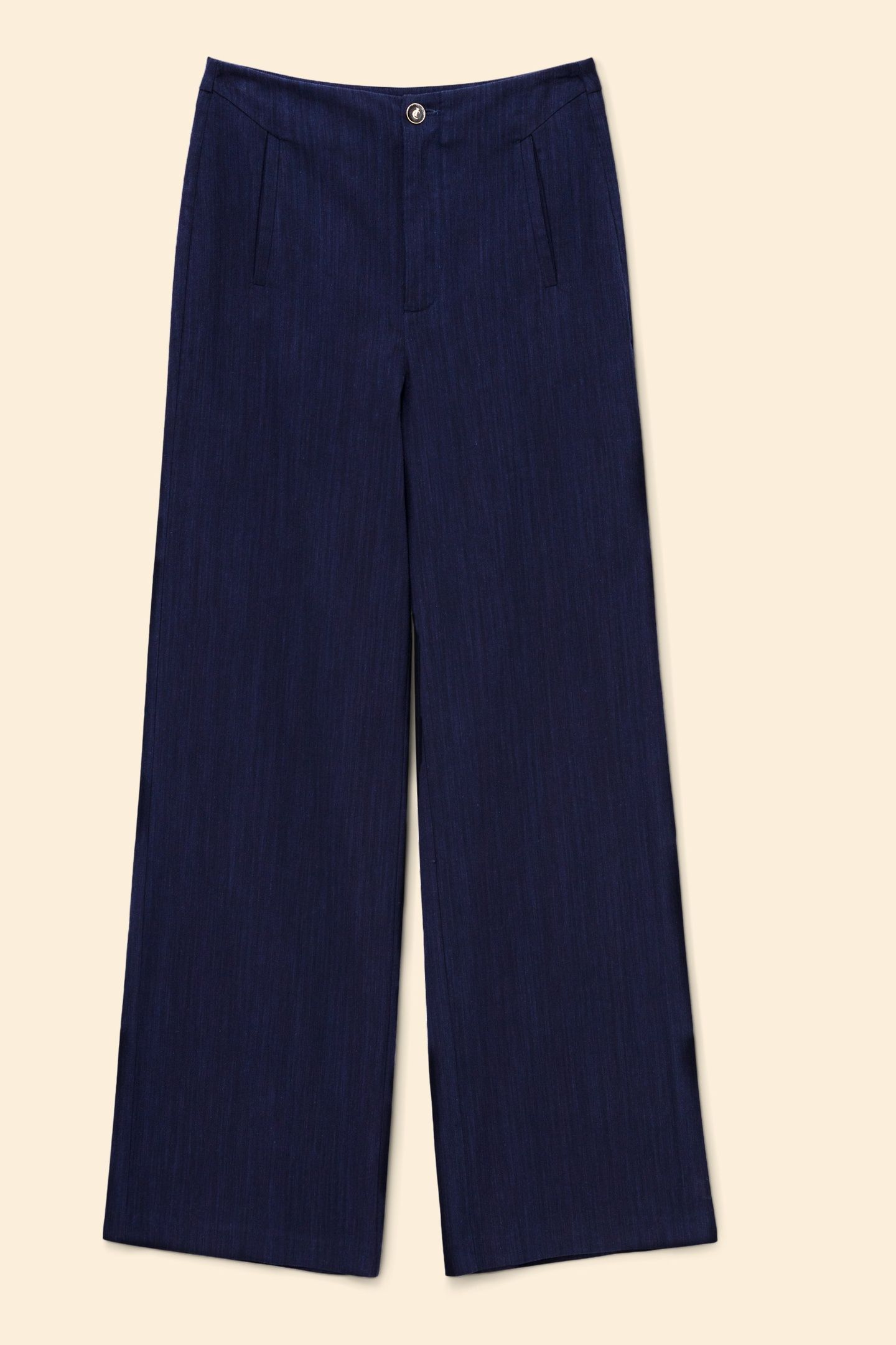 WIDE-LEG NAVY SUIT PANTS MARINE 5