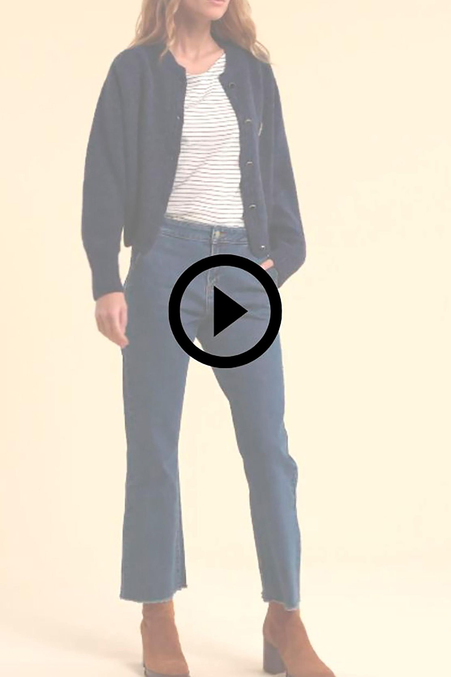 NAVY KNIT CARDIGAN WITH REMOVABLE BROOCH MARINE 3