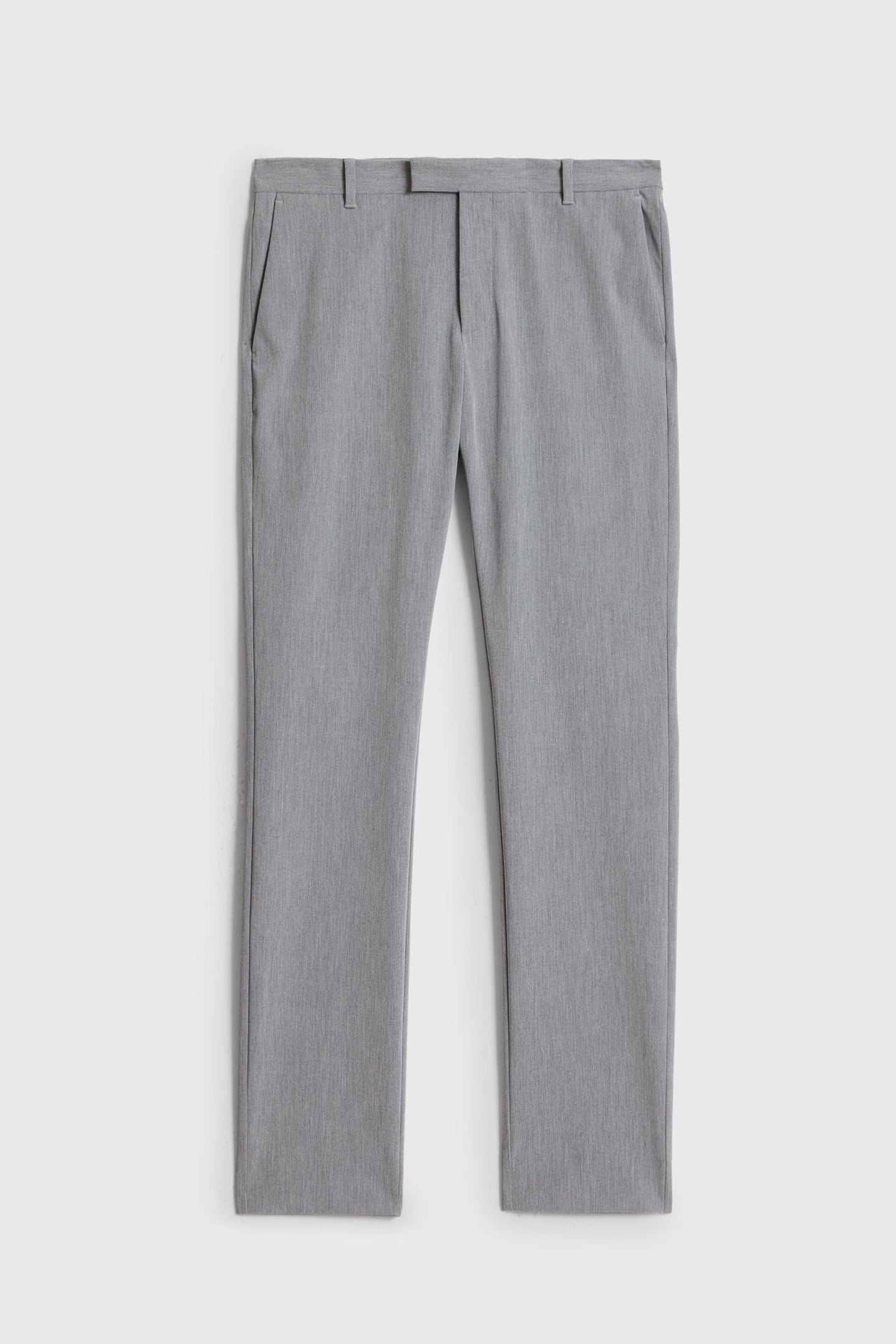 MERCER PANTS - SLIM FIT PANTS WITH WELT GREY HTHR 2