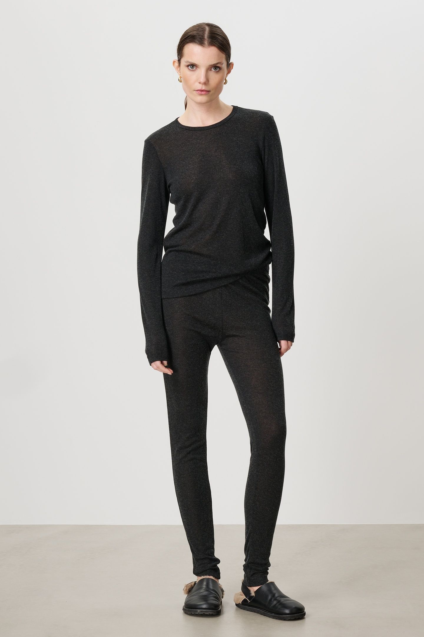 SOFT JERSEY LEGGING CHARCOAL 1