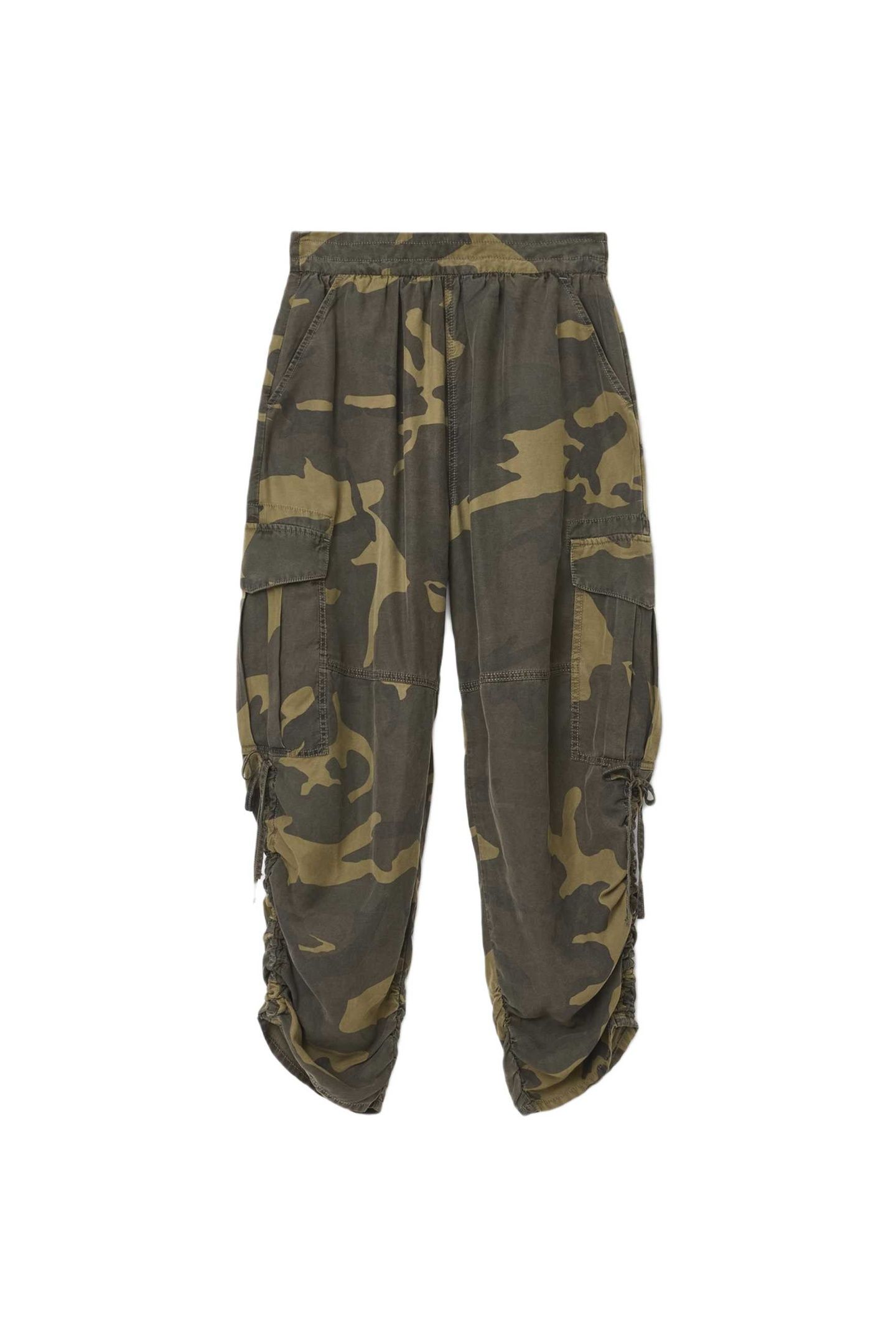 KAYE TENCEL TROUSER CAMO GREEN 6