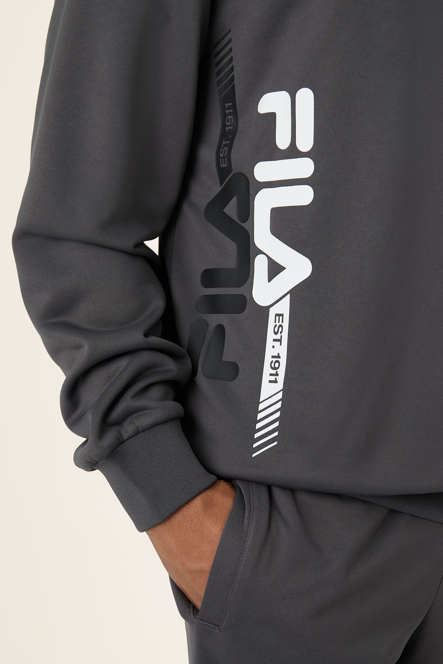 MANTA REGULAR GRAPHIC HOODIE DARK SHADOW 6