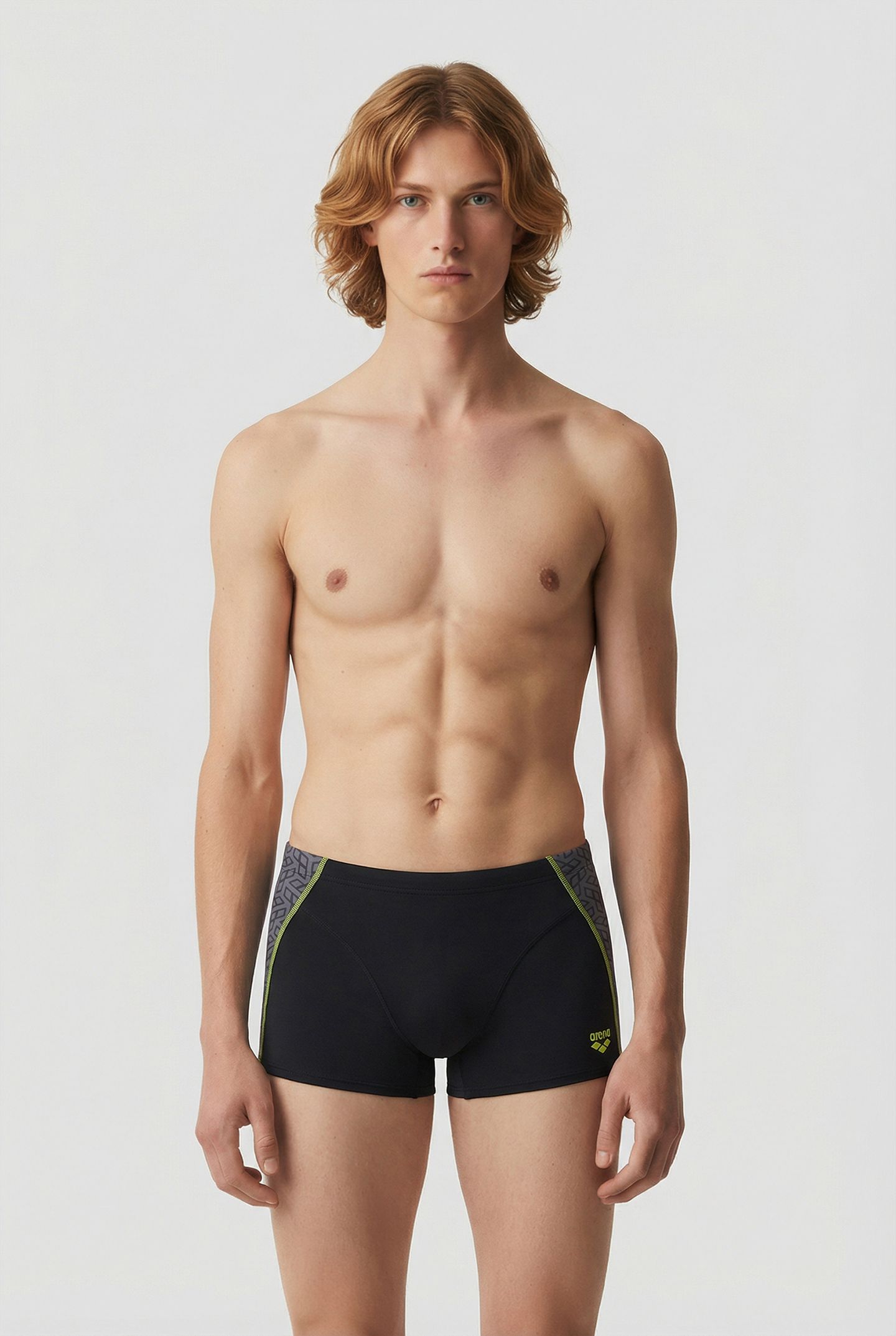 MEN'S ARENA CAMO KIKKO SWIM SHORT BLACK BLACK MULTI 1