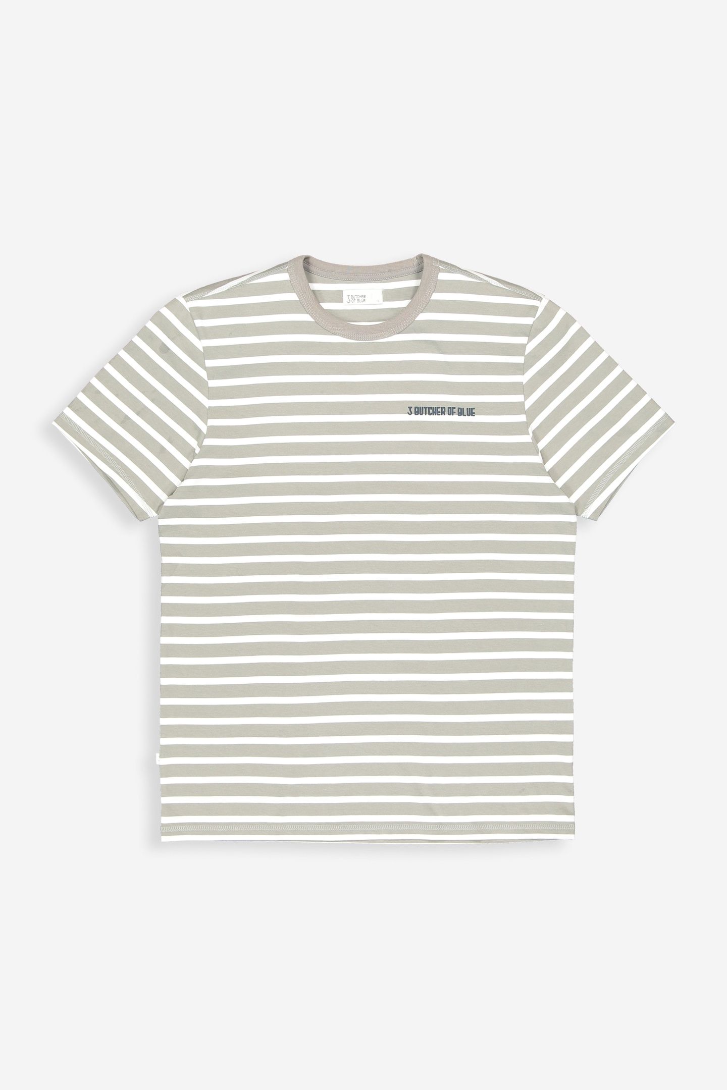 CLASSIC STRIPE BUTCHER TEE LT. SEAL GREY 3