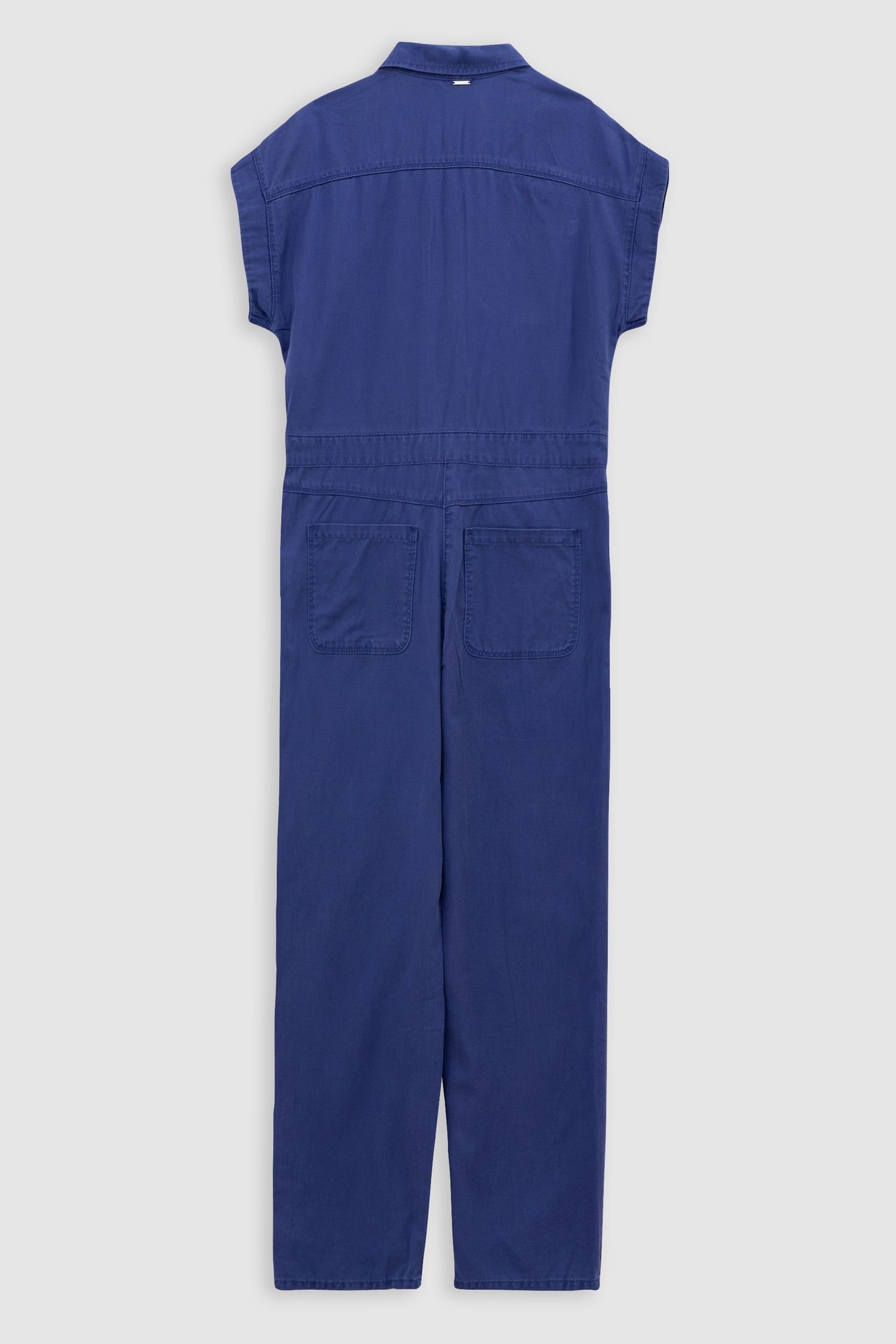 BLUE LONG JUMPSUIT WITH PRESS STUDS 2