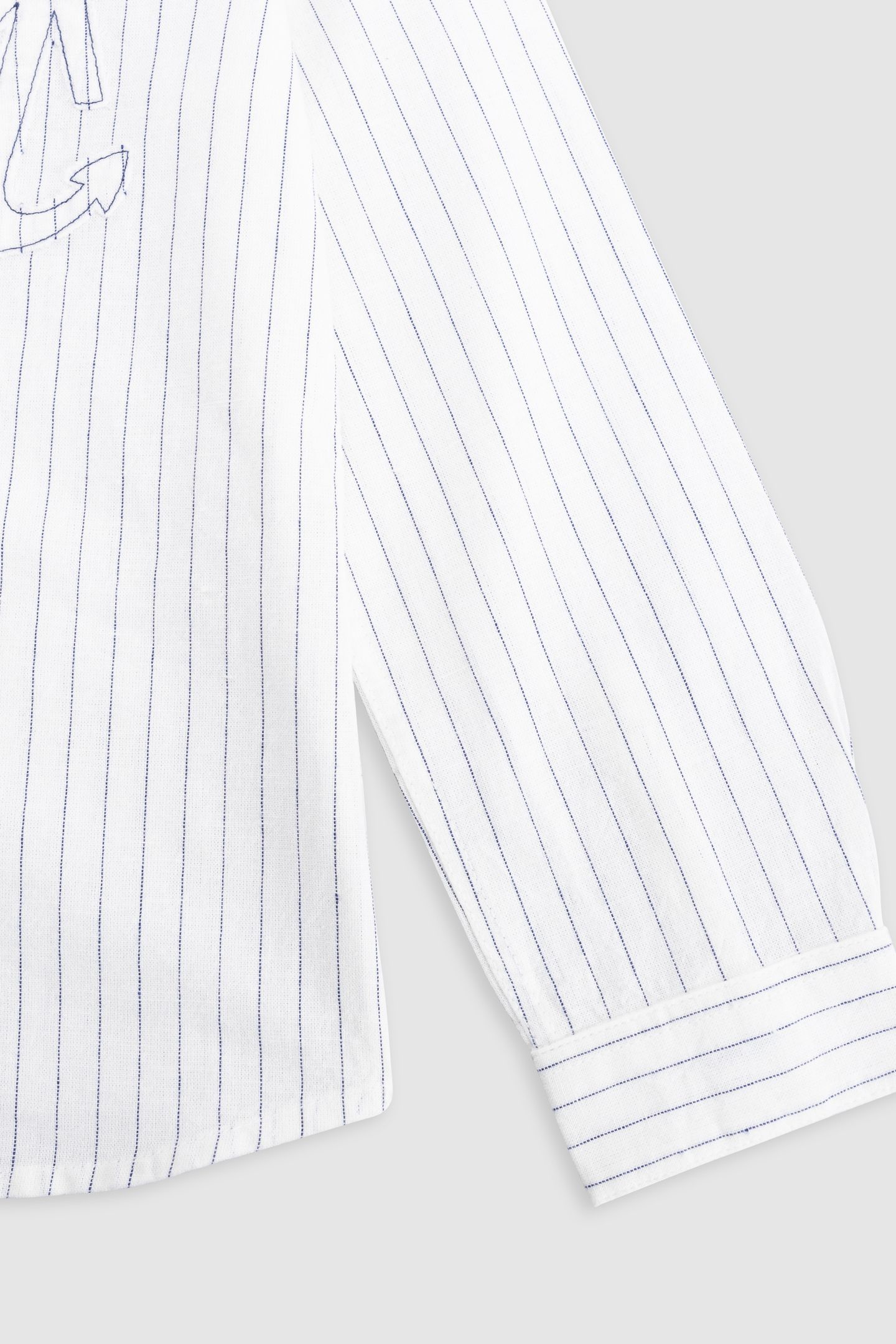 CREAM SHIRT WITH MAXI ANCHOR STRIPES 5