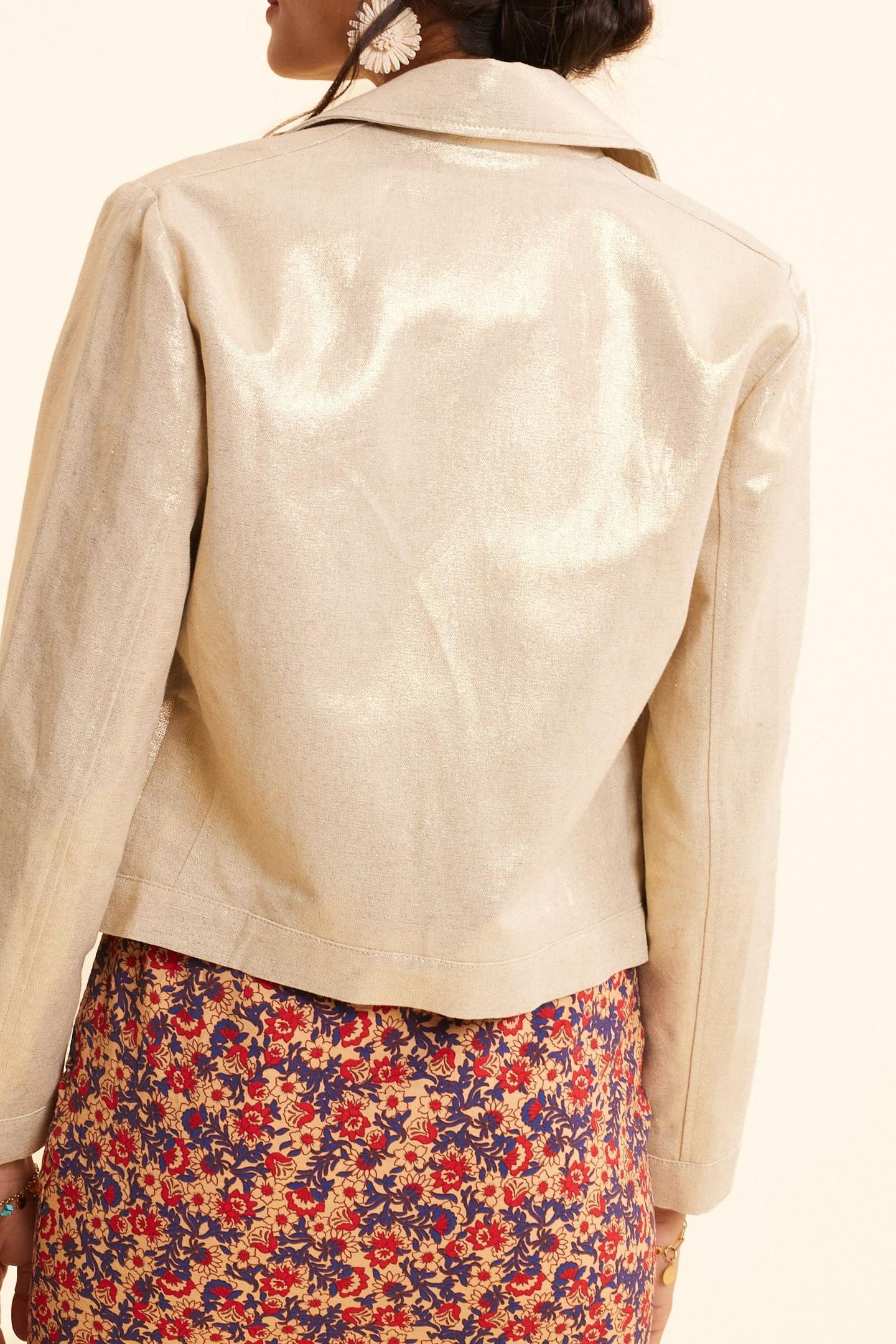 GOLD BIKER JACKET GOLD 2