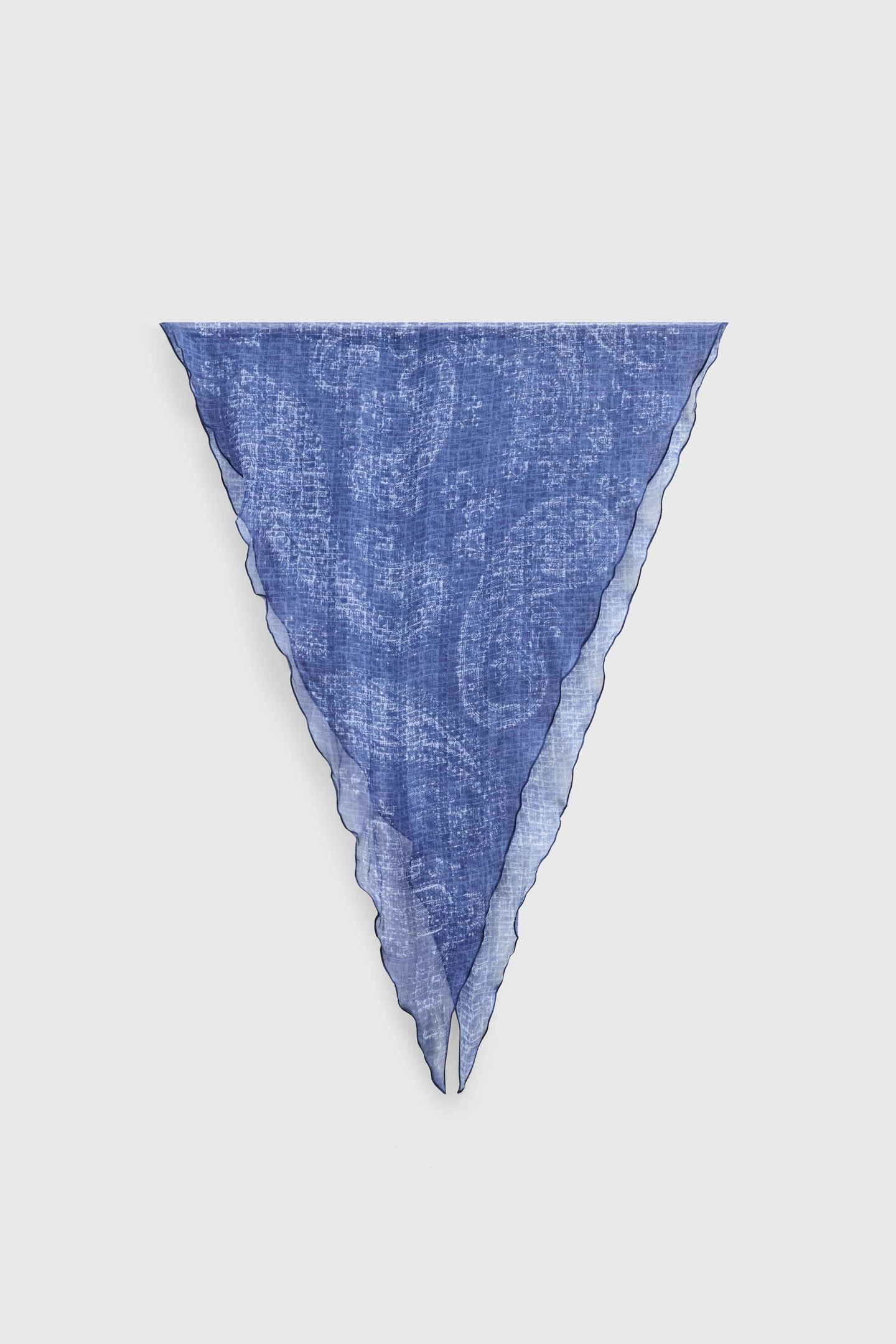 PAISLEY MOTIF DIAMOND SCARF CORNFLOWER H 2