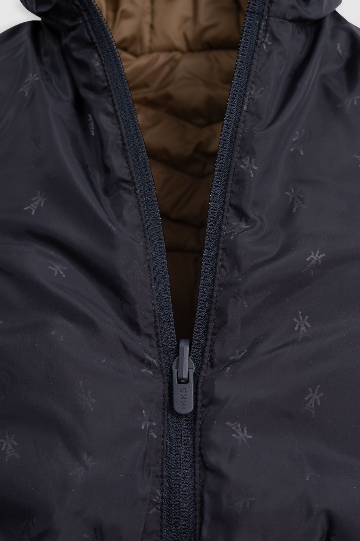 BABY BOY REVERSIBLE CAMEL AND NAVY DOWN JACKET 6