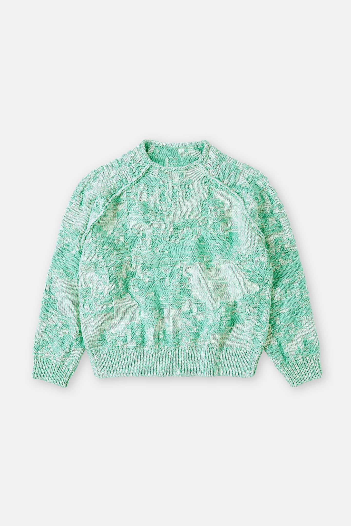 CREW NECK LONG SLEEVE KNITS GREEN KICK 4