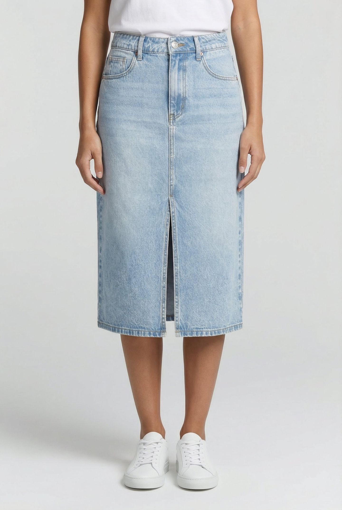 FLORA SKIRT LIGHT BLUE STONE 1