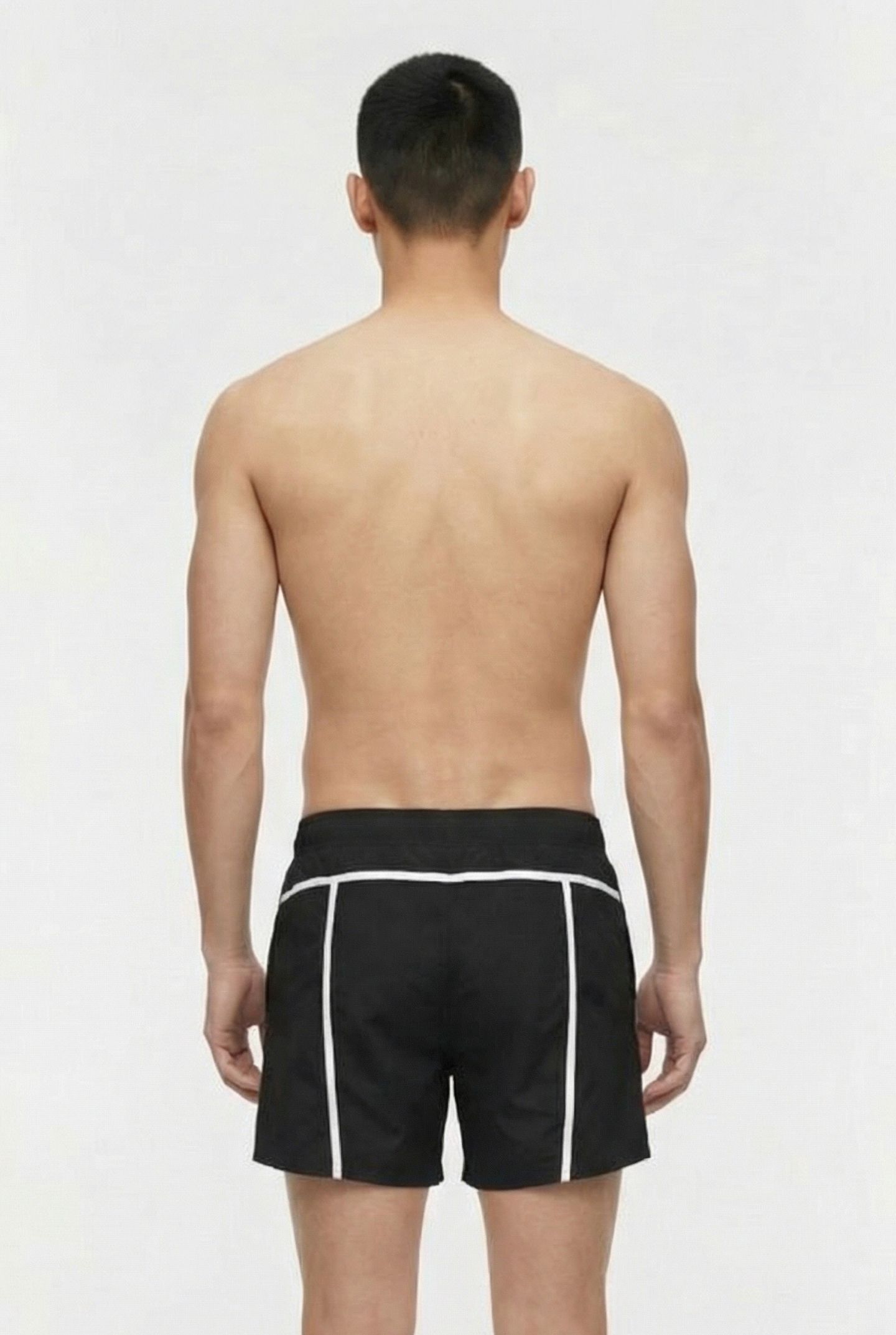 MEN'S ARENA PRO-FILE BEACH SHORT BLACK-WHITE 2