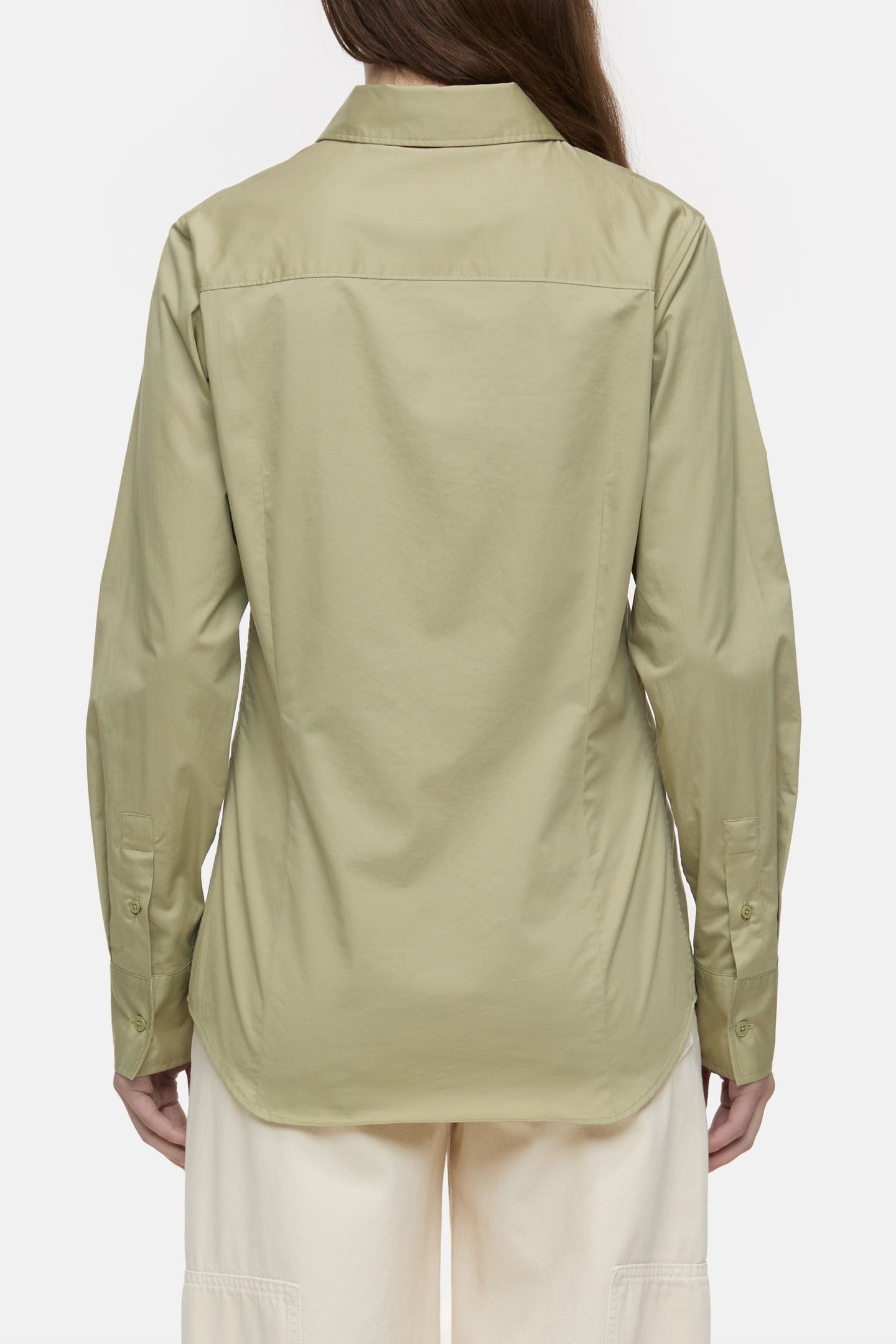 WAISTED SHIRT SHIRTS & BLOUSES SAGE TEA 4