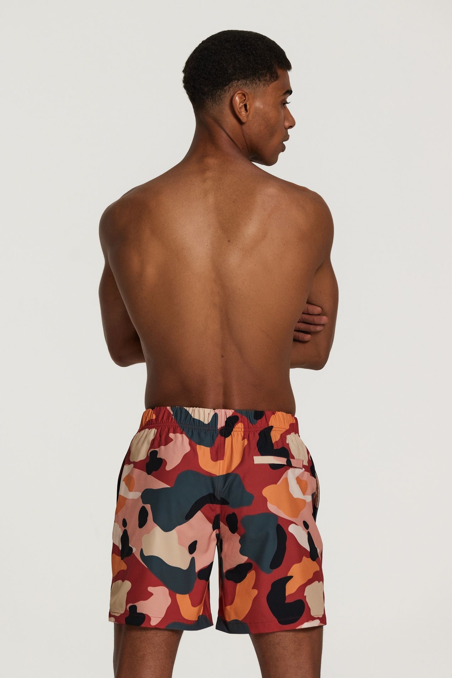 STRETCH SWIMSHORT NEO CAMO TANDORI SPICE BROWN 4