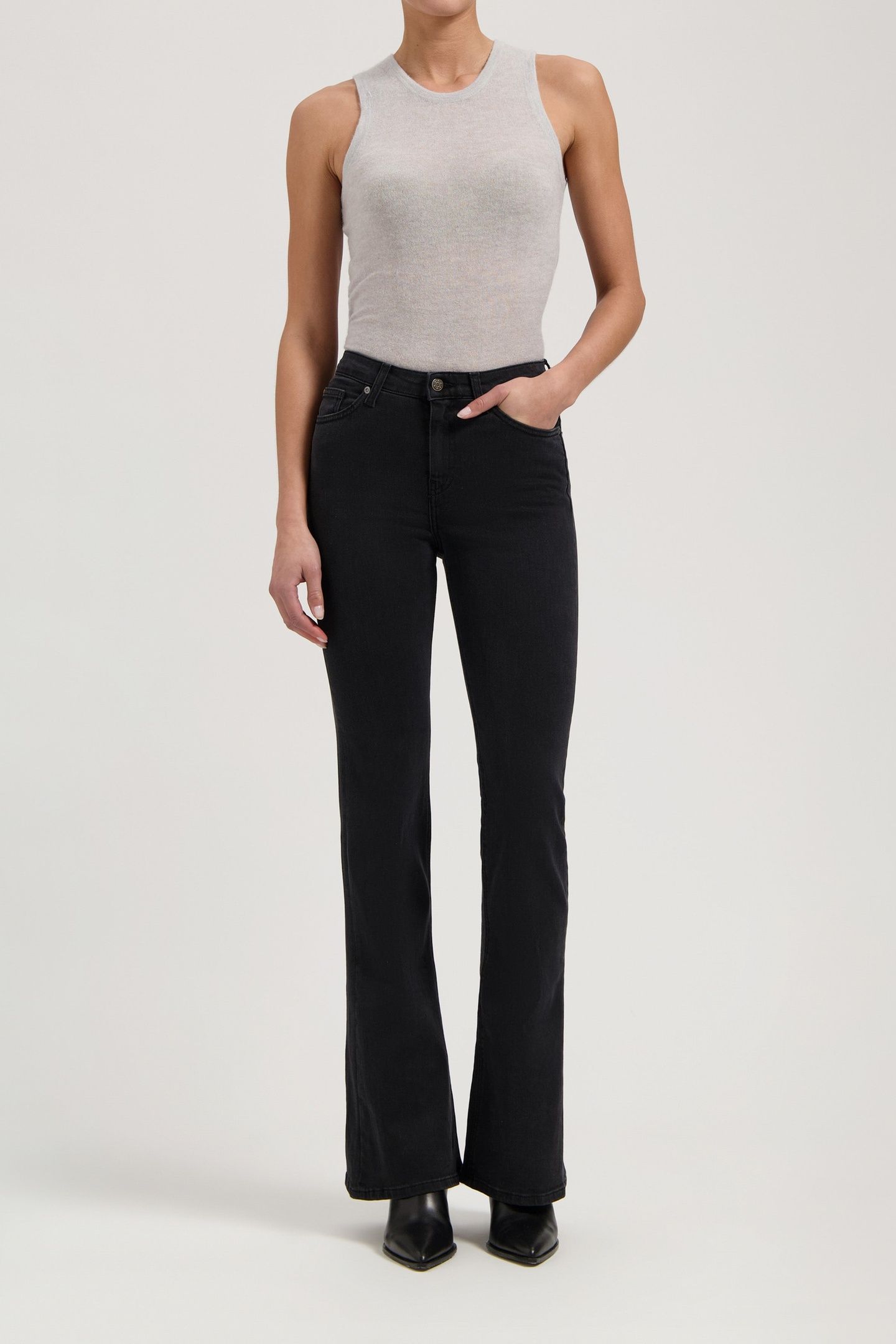ISY HIGH FLARED STONE BLACK 2