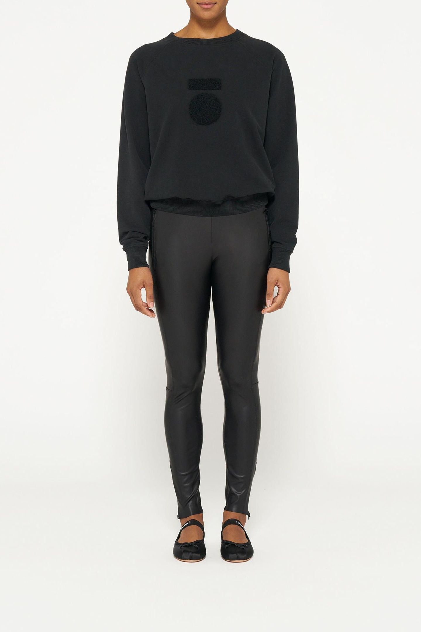 THE ZIPPER LEGGINGS BLACK 1