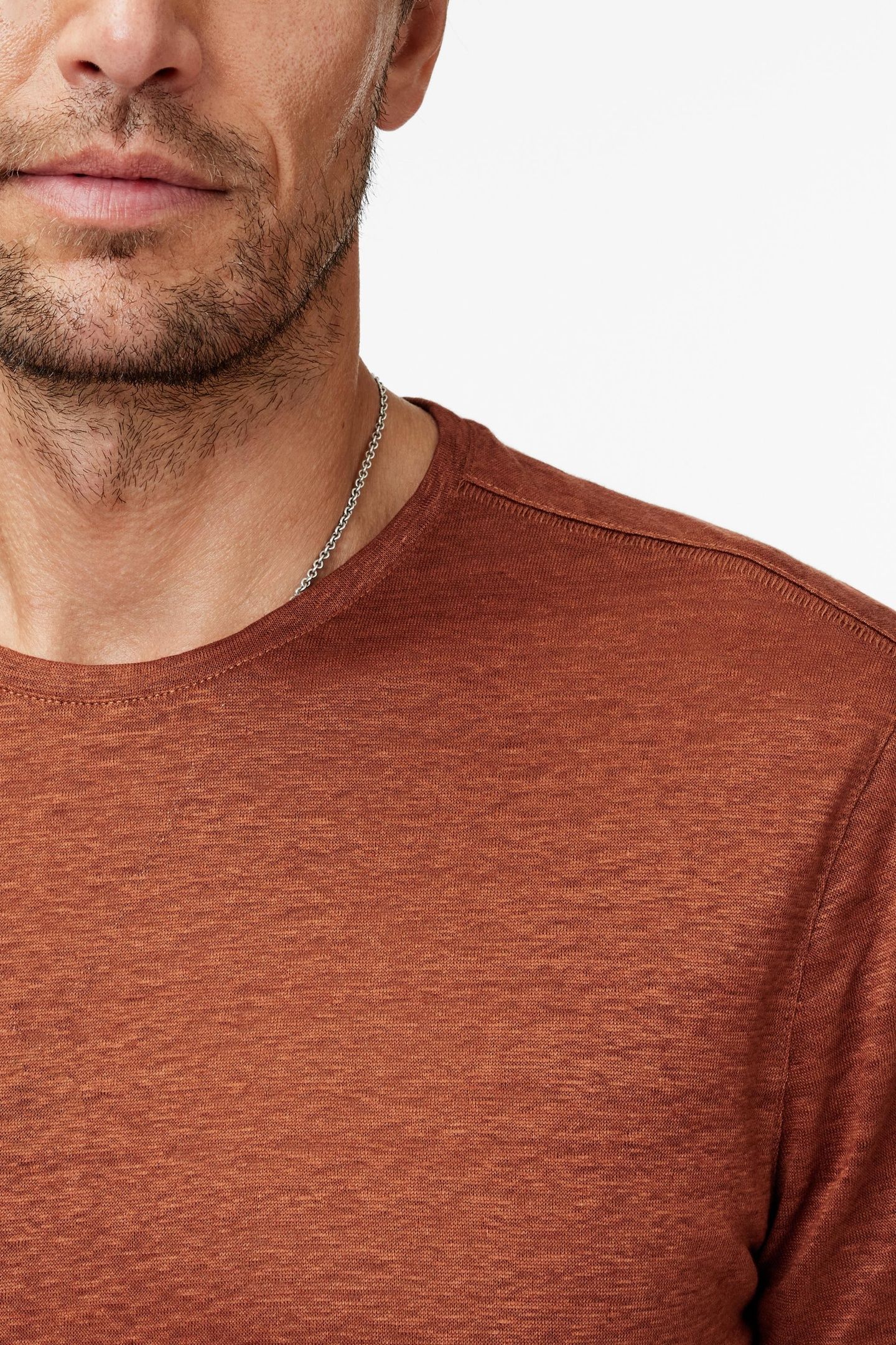 MOTT REGULAR FIT SS LINEN HAZELNUT 3