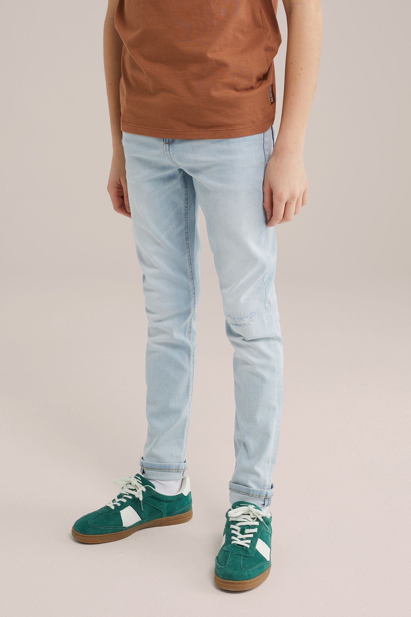 5-POCKET MID WAIST LIGHT BLUE 1