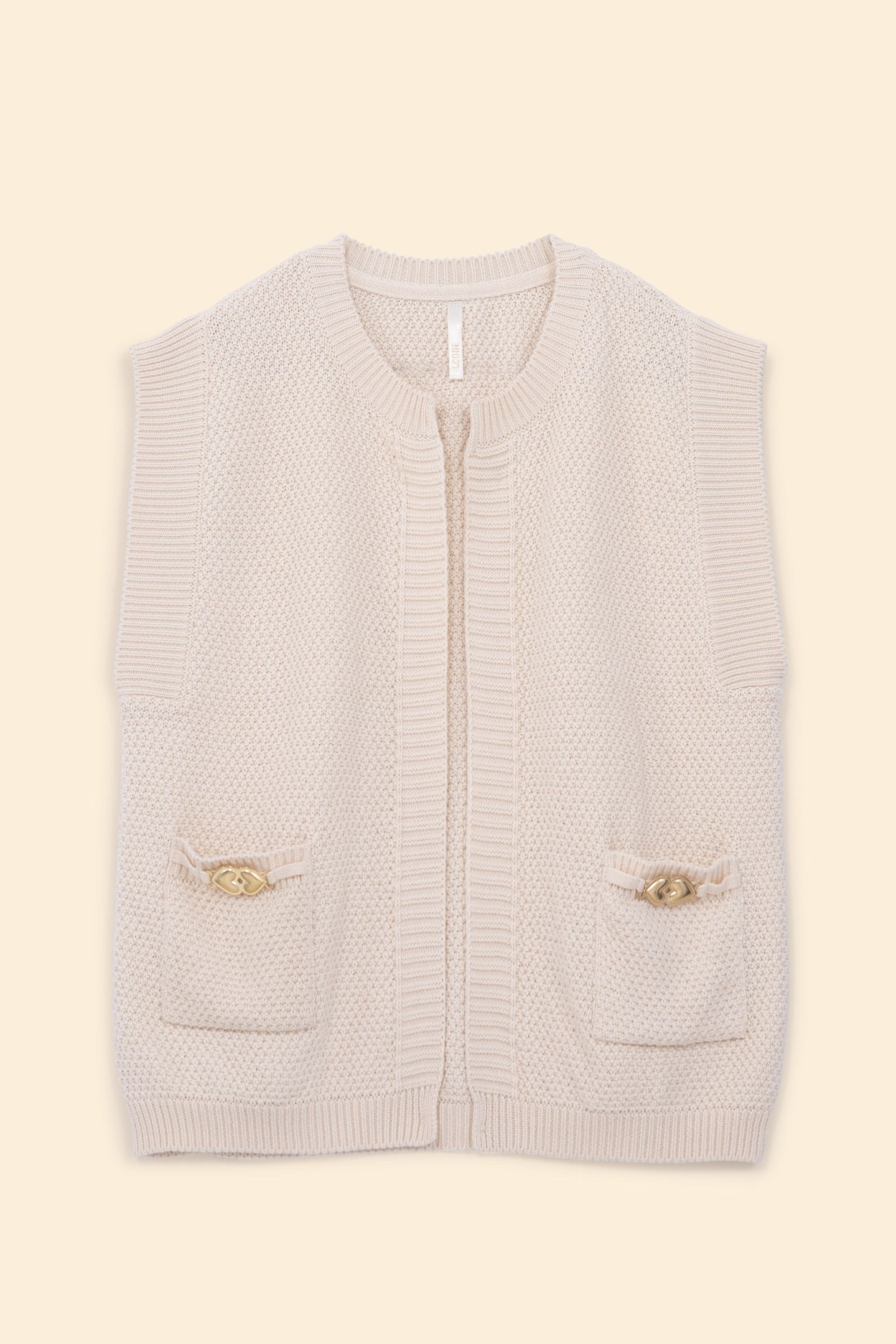 ECRU KNIT GILET ECRU 6
