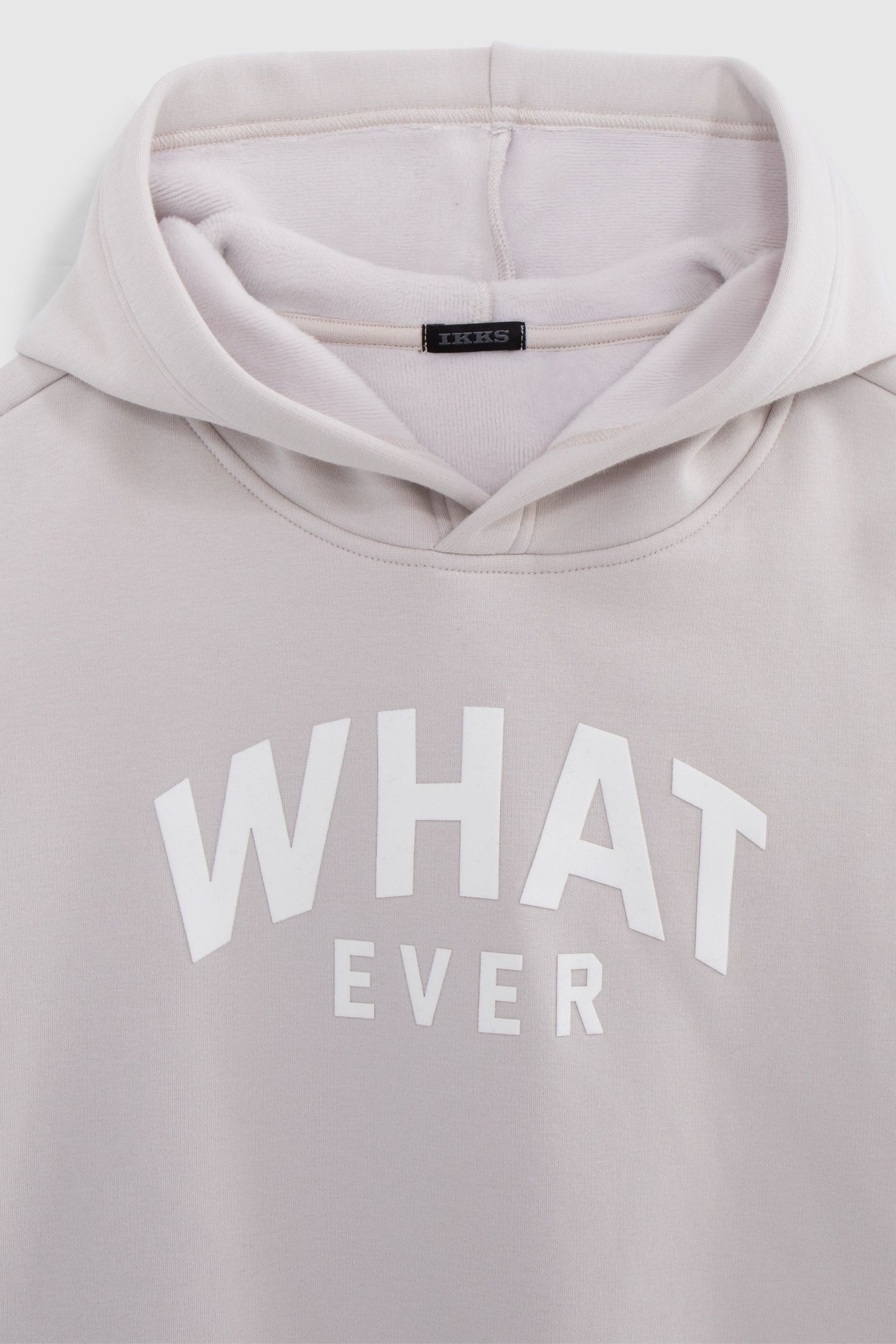 GIRL'S BEIGE CROPPED FLOCKED MESSAGE SWEATER 3