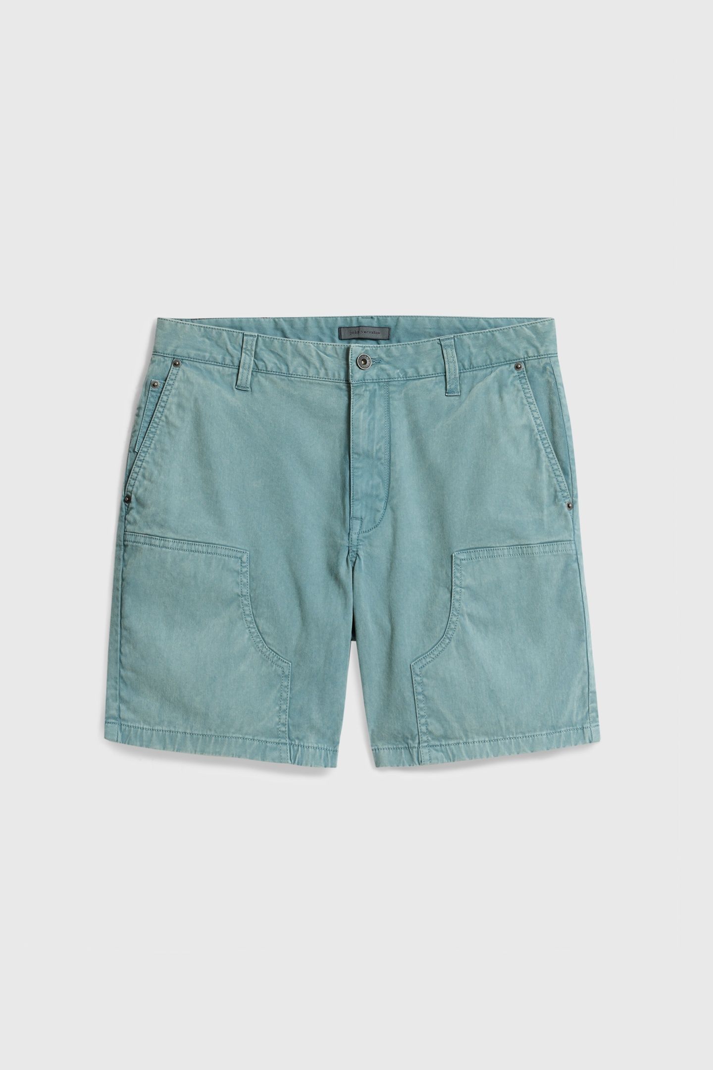 JAYDEN DOUBLE KNEE SHORTS FOG 2