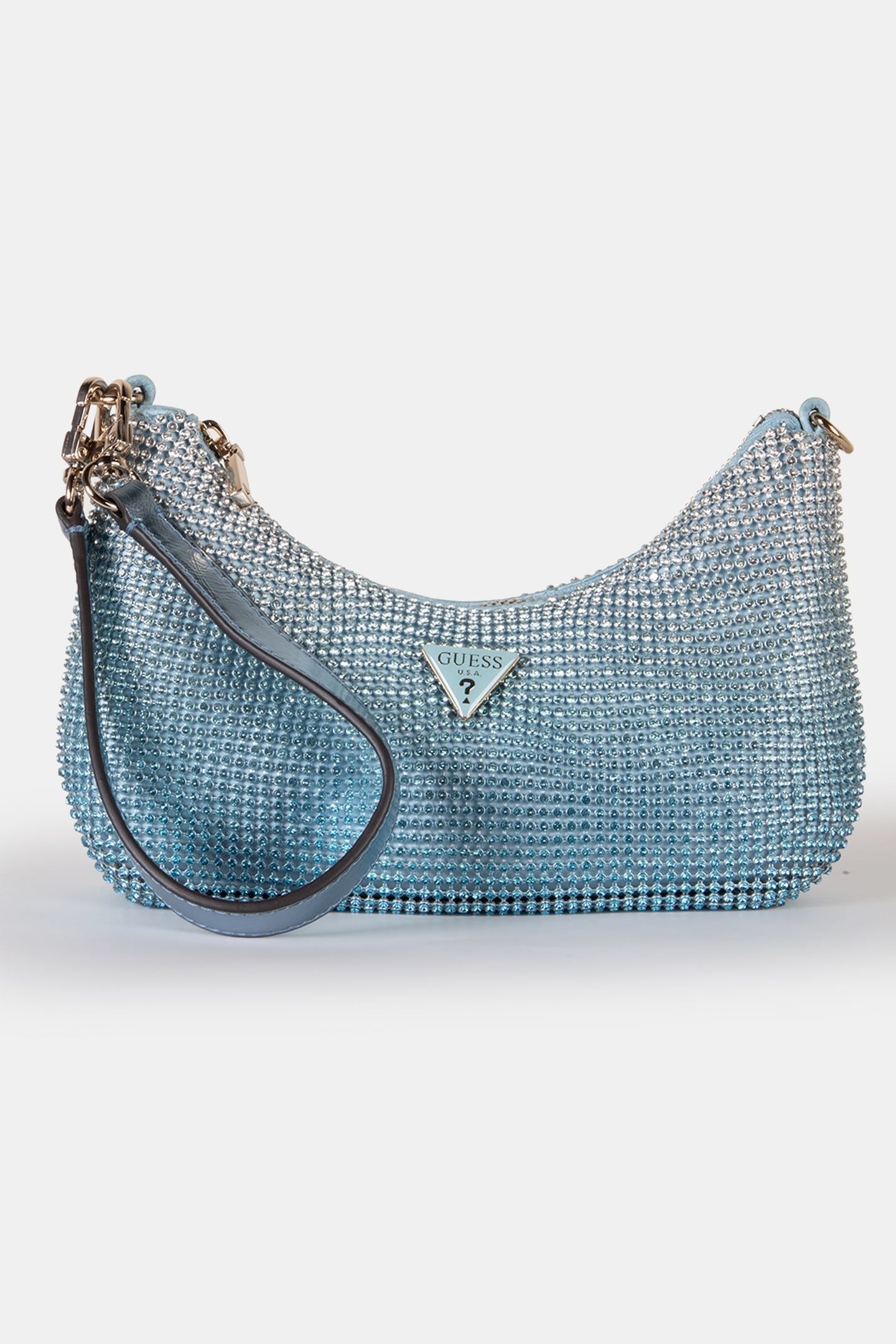 MARCIANO BY GUESS ZALINA MINI TOP ZIP SHLDR BAG POWDER BLUE 1