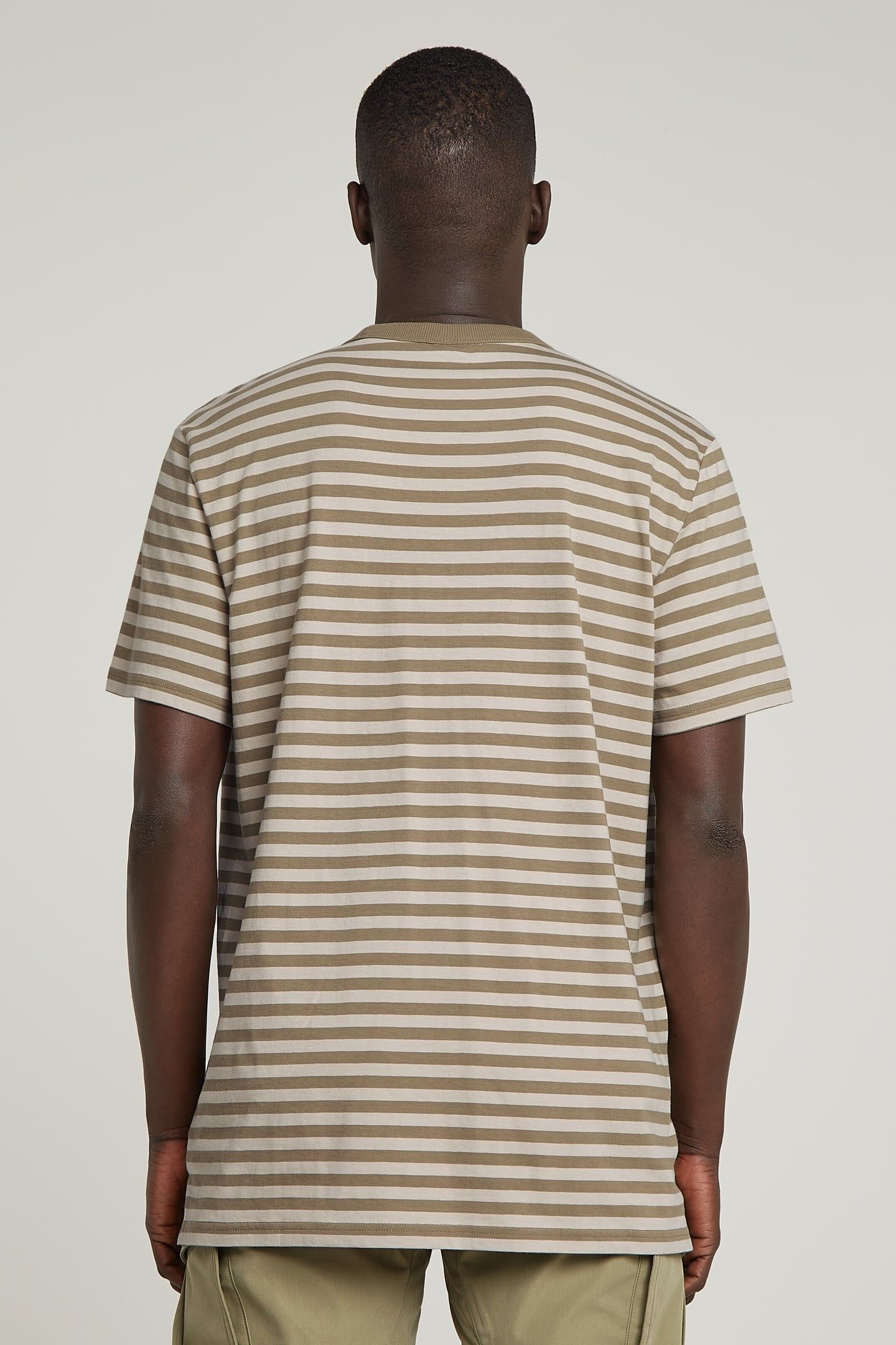 NIFOUS STRIPE R T ENSIS GREEN/DK BRICK STRIPE 3