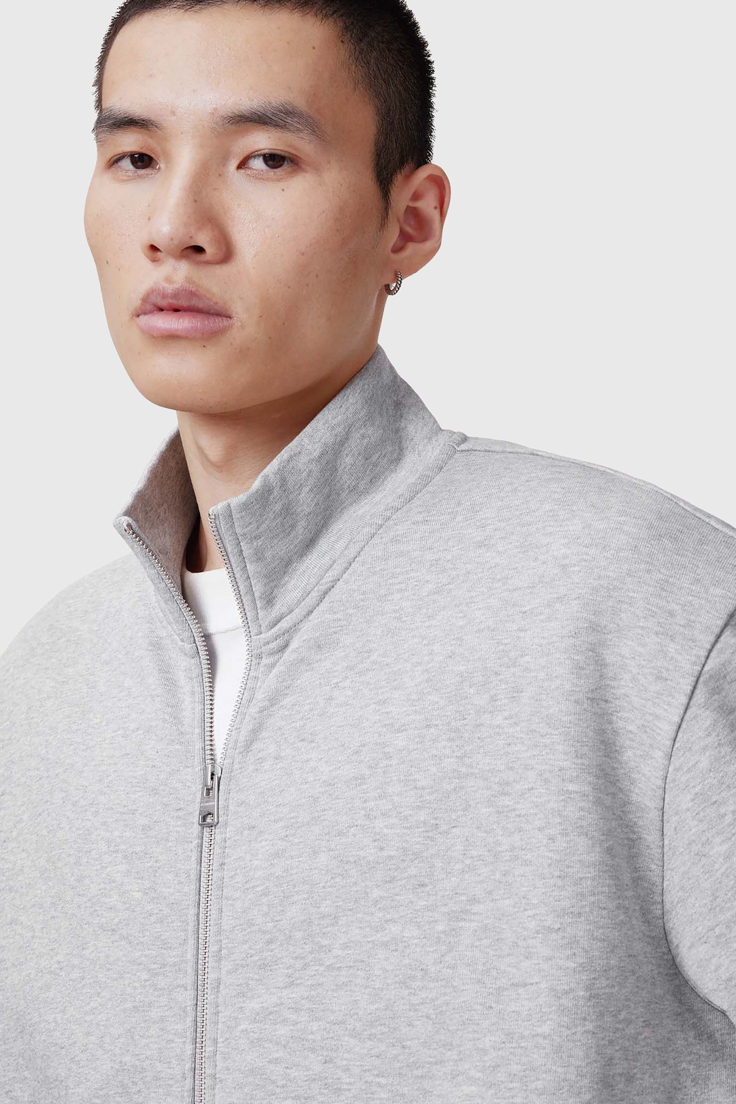 CARSON TRACK JACKET GREY MARL 5
