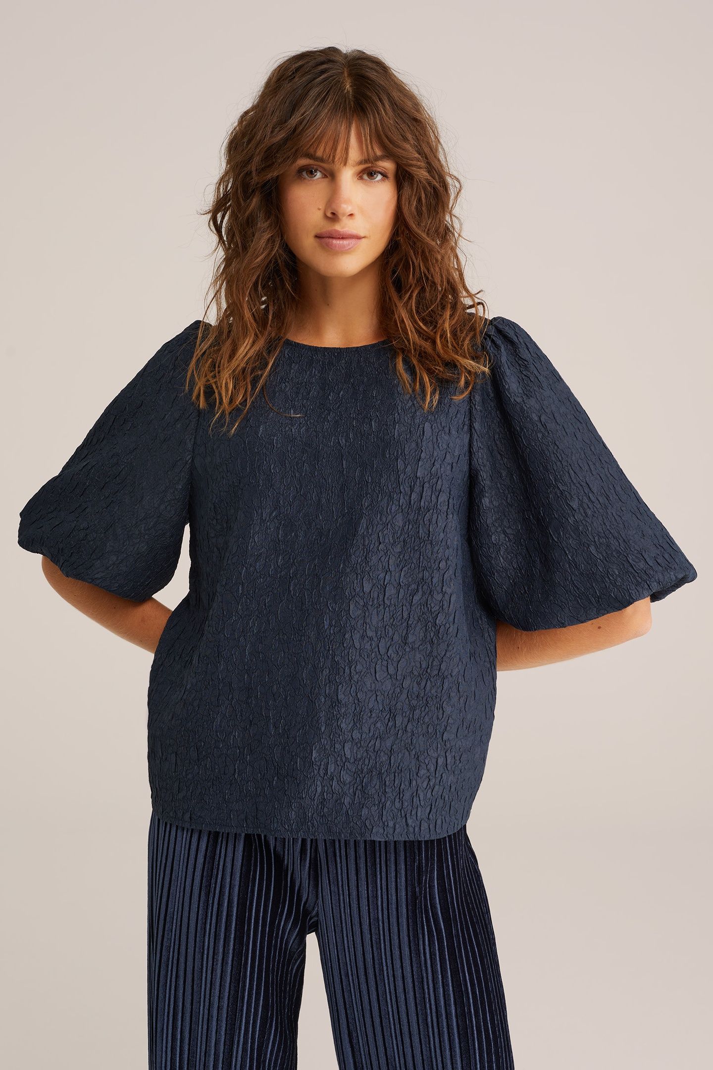BLOUSE DARK BLUE 1