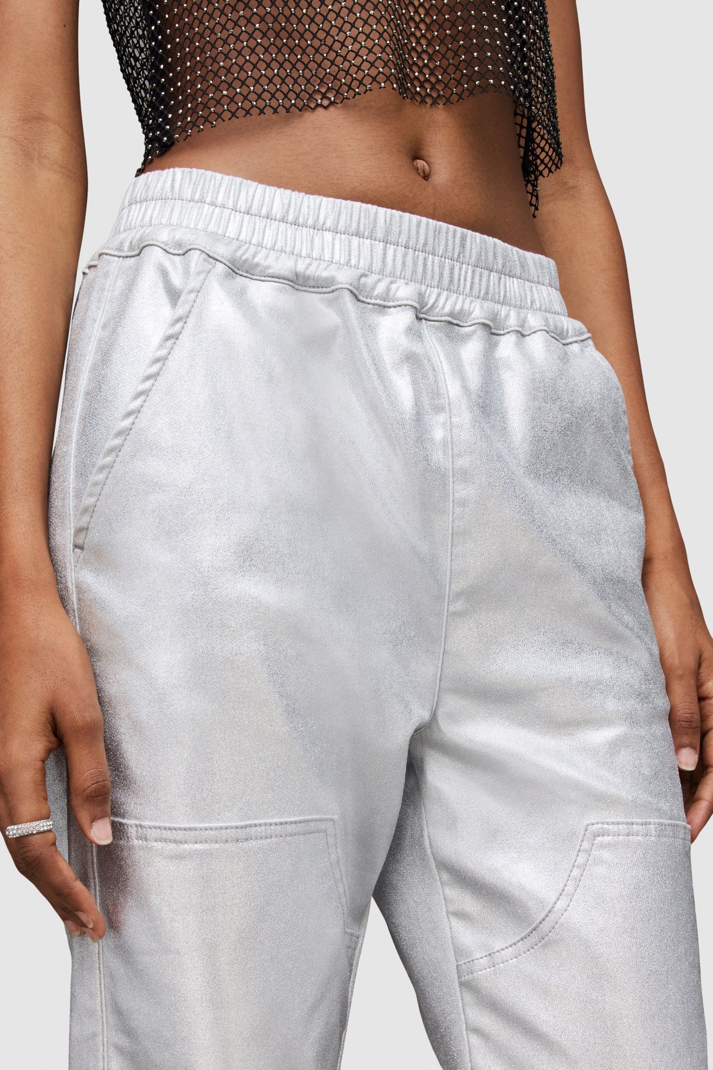 YARA COATED JOGGER SILVER 6