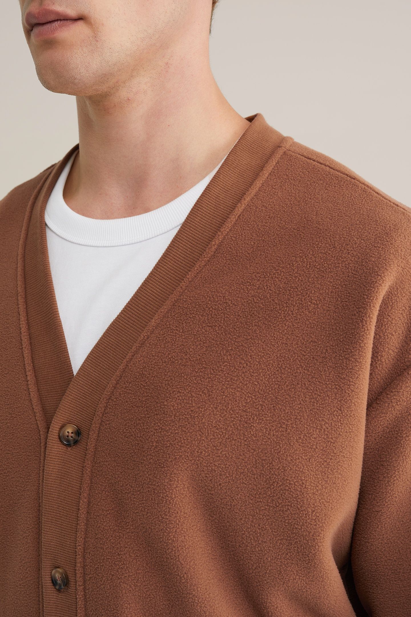 CARDIGAN CINNAMON BROWN 5