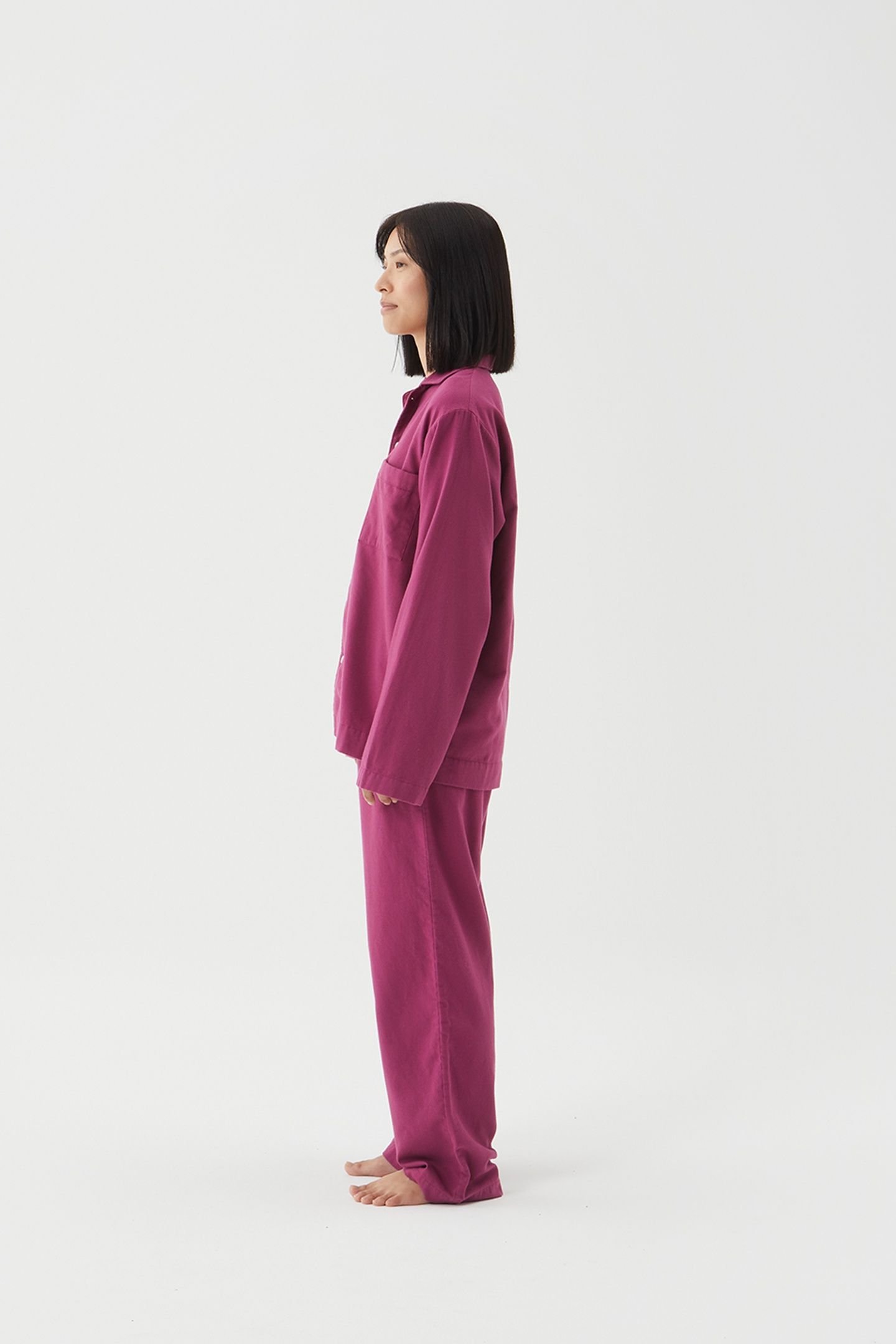 UNISEX FLANNEL, PYJAMAS SHIRT GRAPE 6