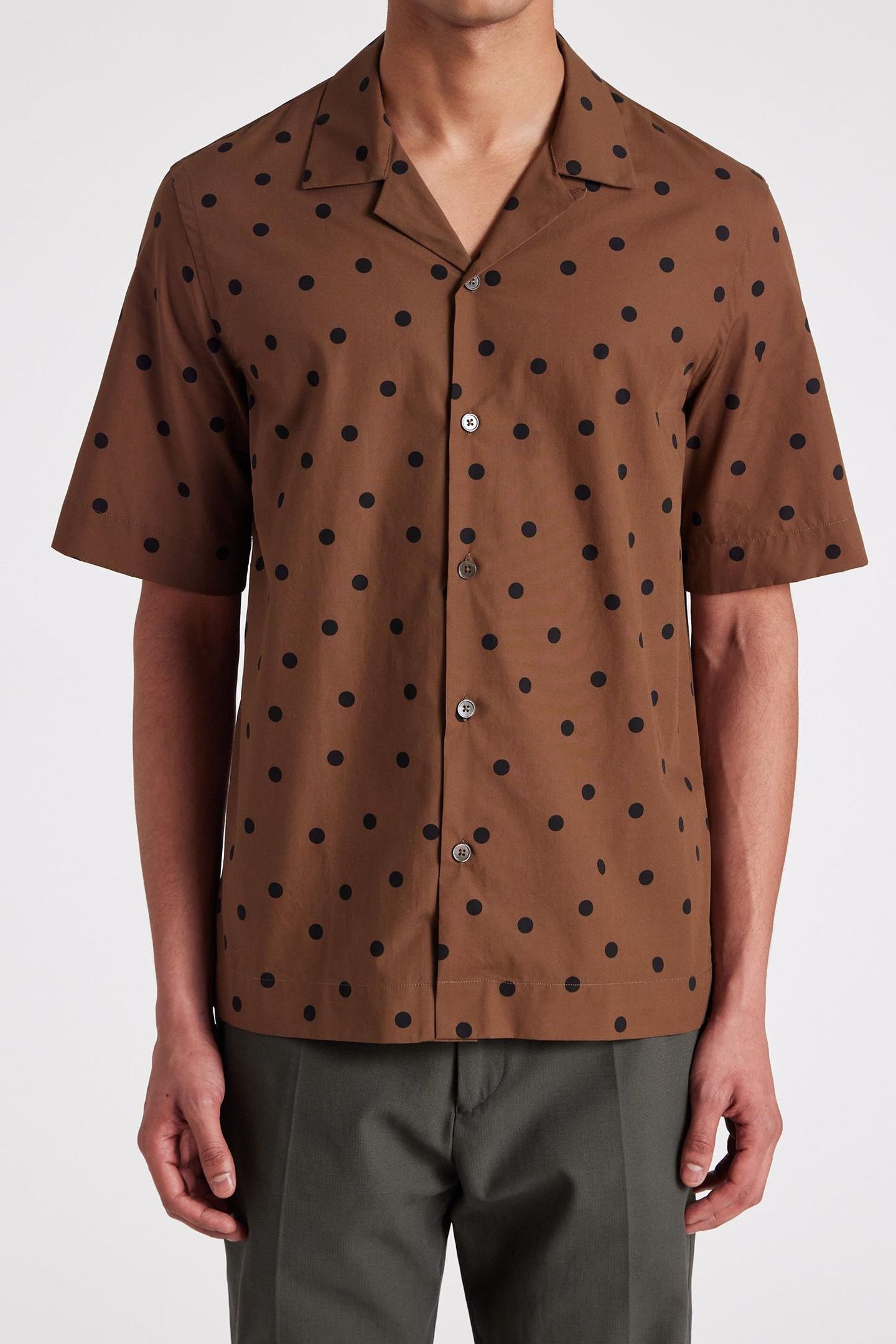 S/S REGULAR FIT SHIRT CHOCOLATE 1