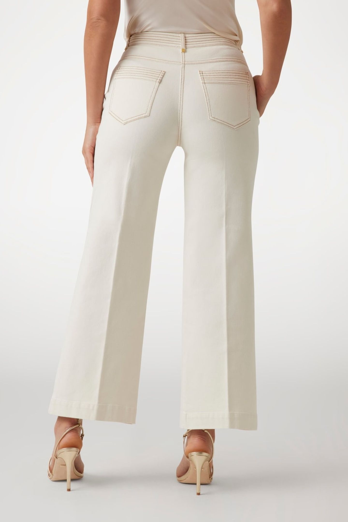 MARCIANO BY GUESS NAOMI WIDE LEG PANT DENIM SANDY SHORE 3