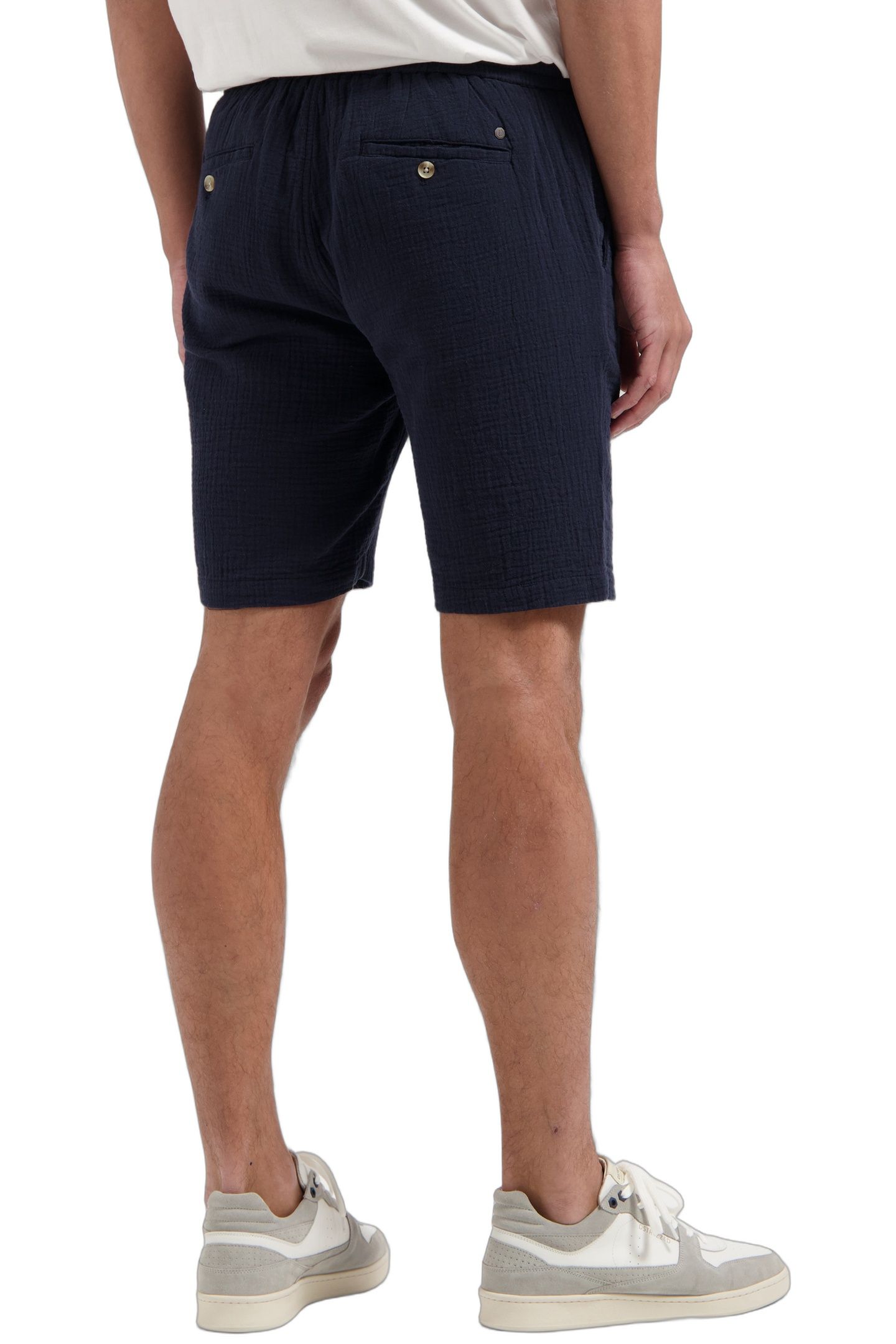 DS-LOGAN DBL WEAVE SHORTS DK. NAVY 4