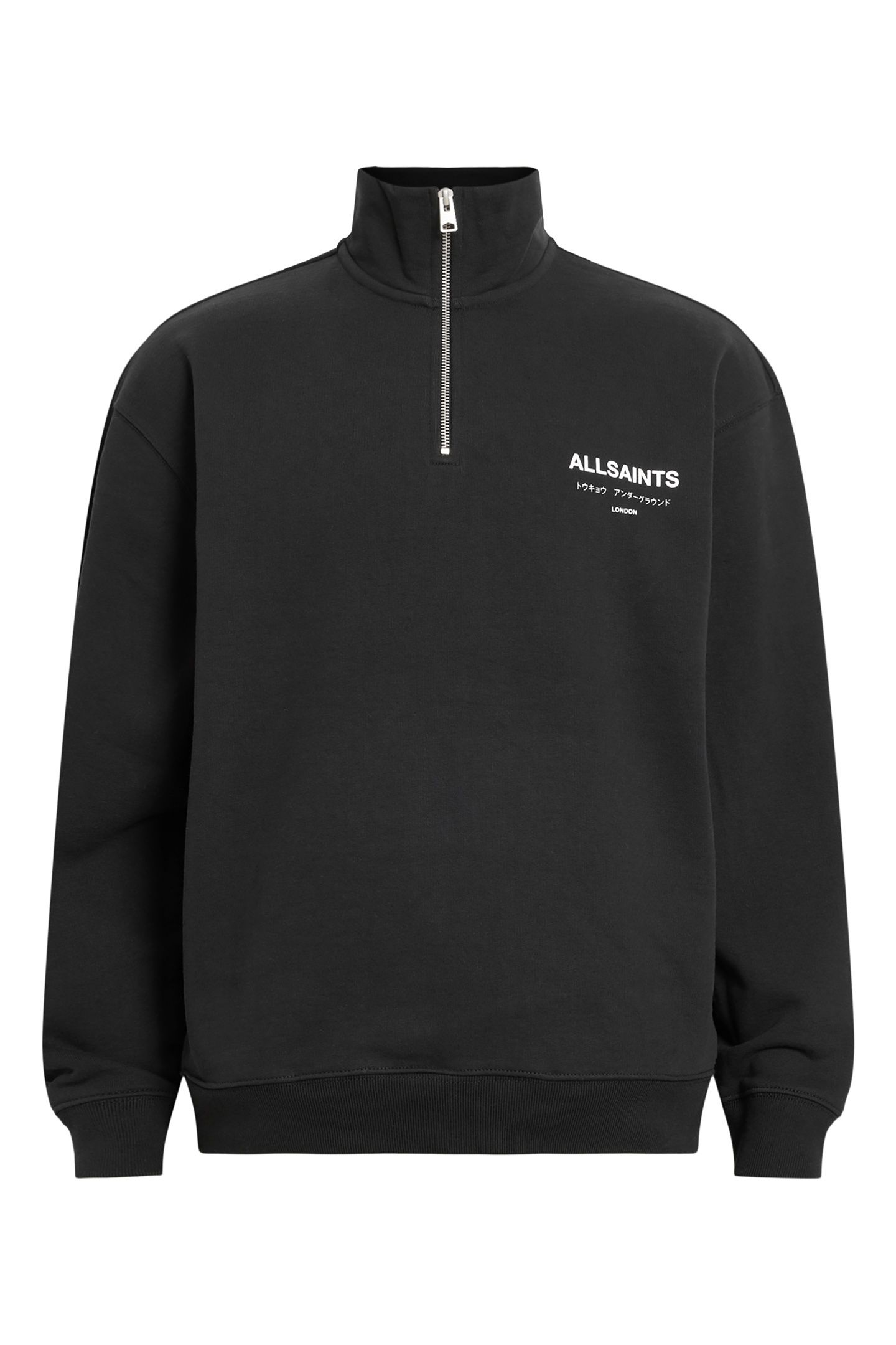 UNDERGROUND HALF ZIP BLACK/WHITE 4