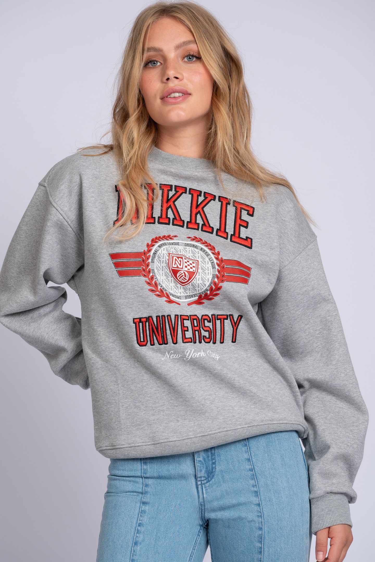 UNIVERSITY SWEATER GREY MELANGE 1
