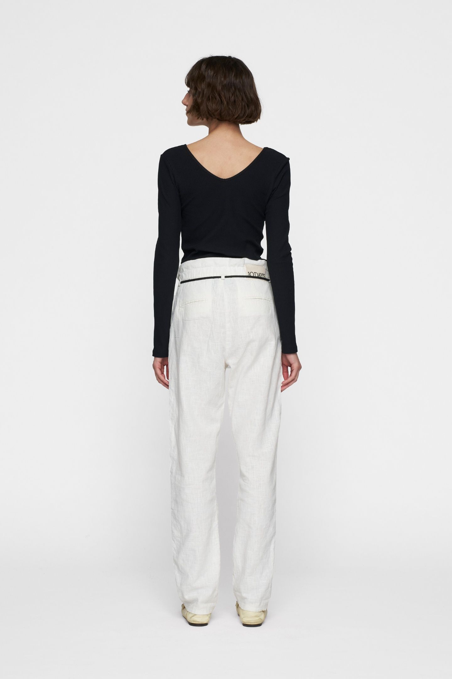 PAPERBAG PANTS ECRU 4