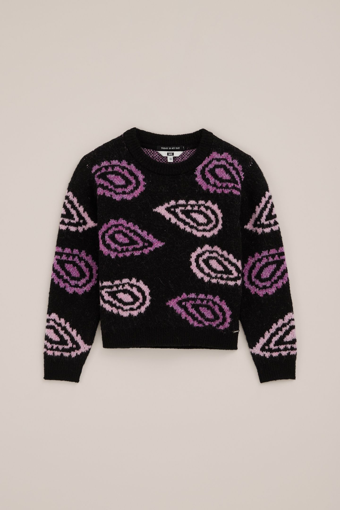 KNITTED PULLOVER DARK PURPLE 3