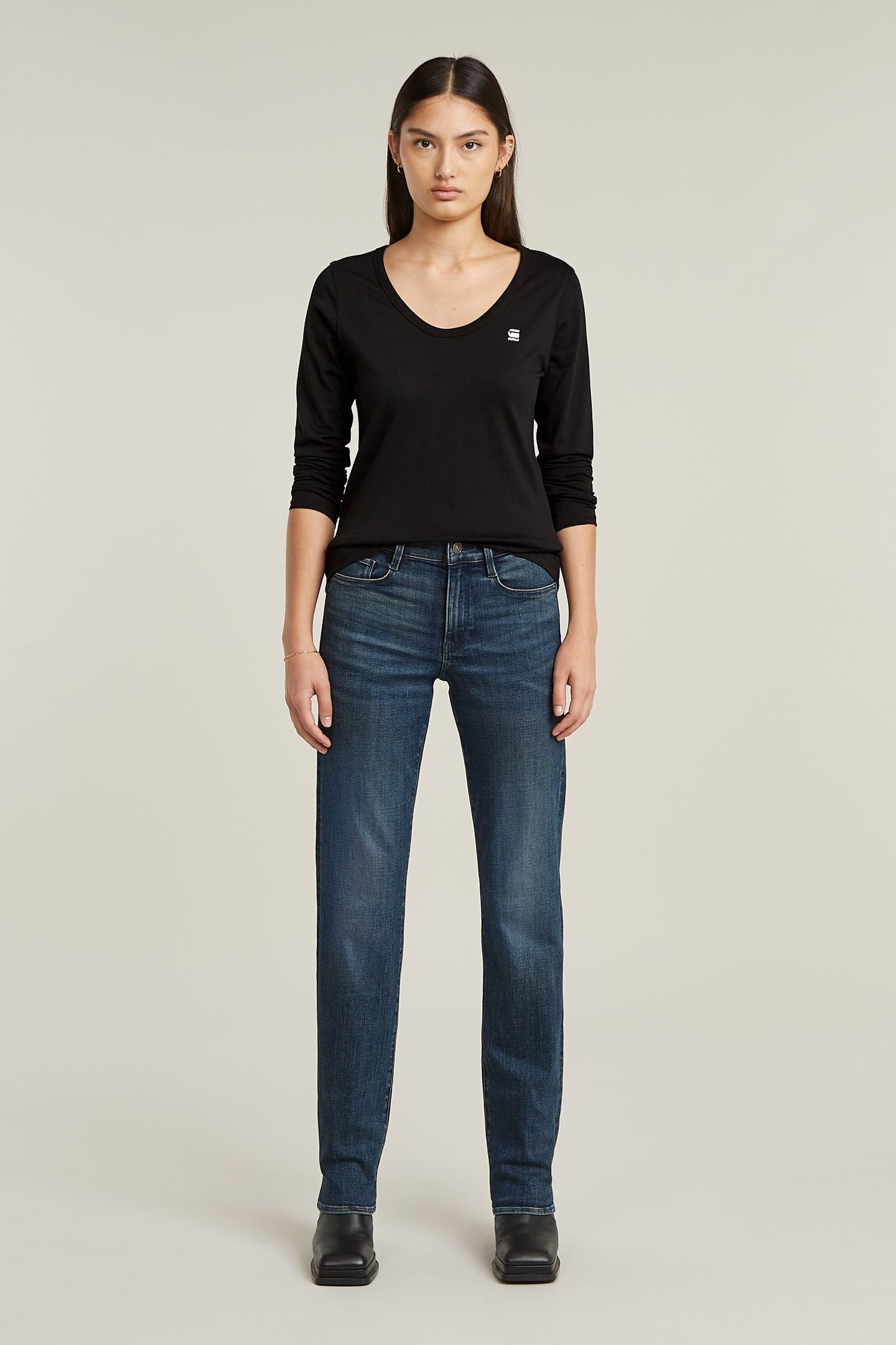 SLIM R T L/S DK BLACK 1