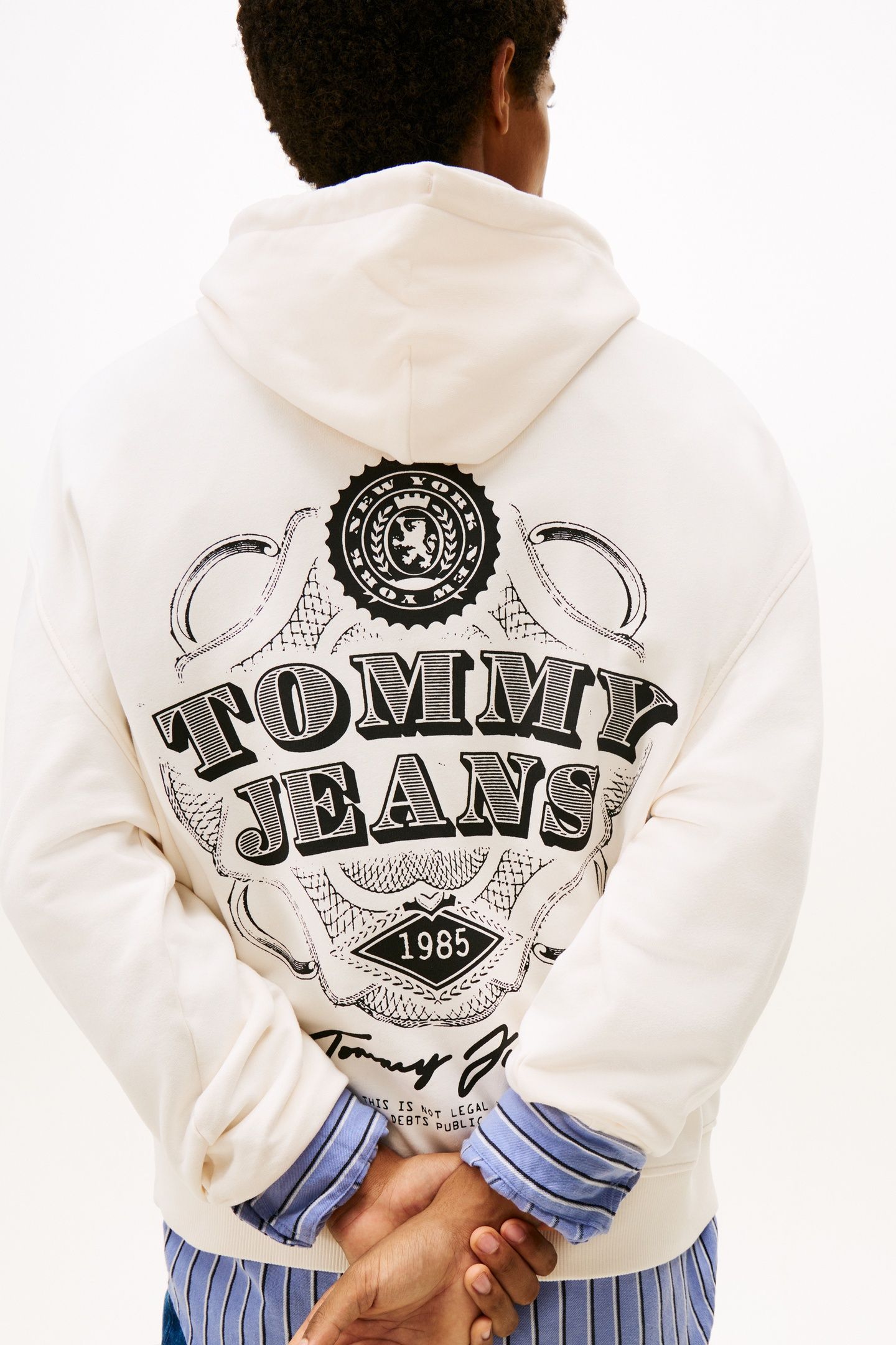 90S DOLLAR GRAPHIC HOODIE ANCIENT WHITE 4