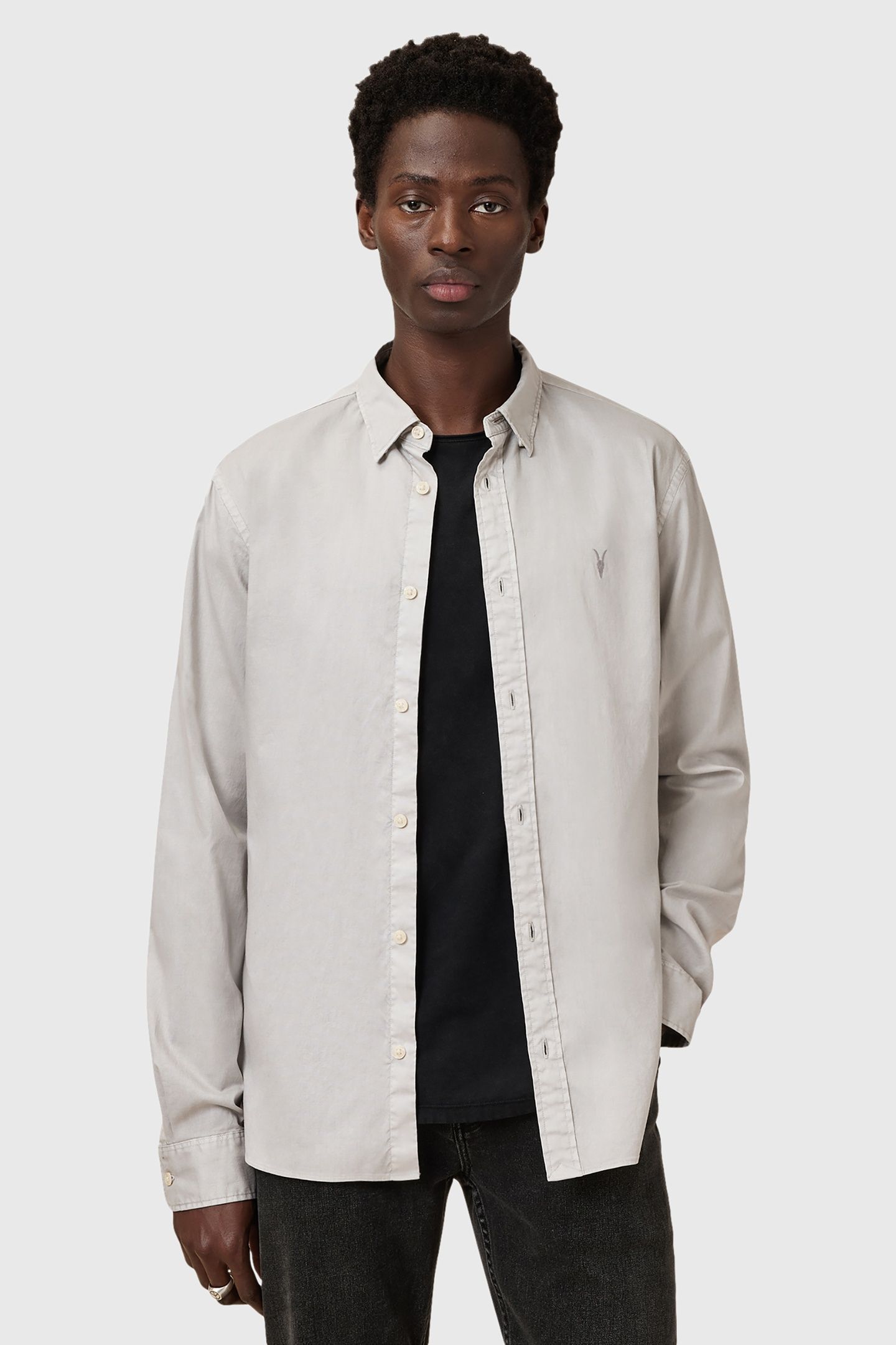 HAWTHORNE LS SHIRT CLOUDY GREY 2