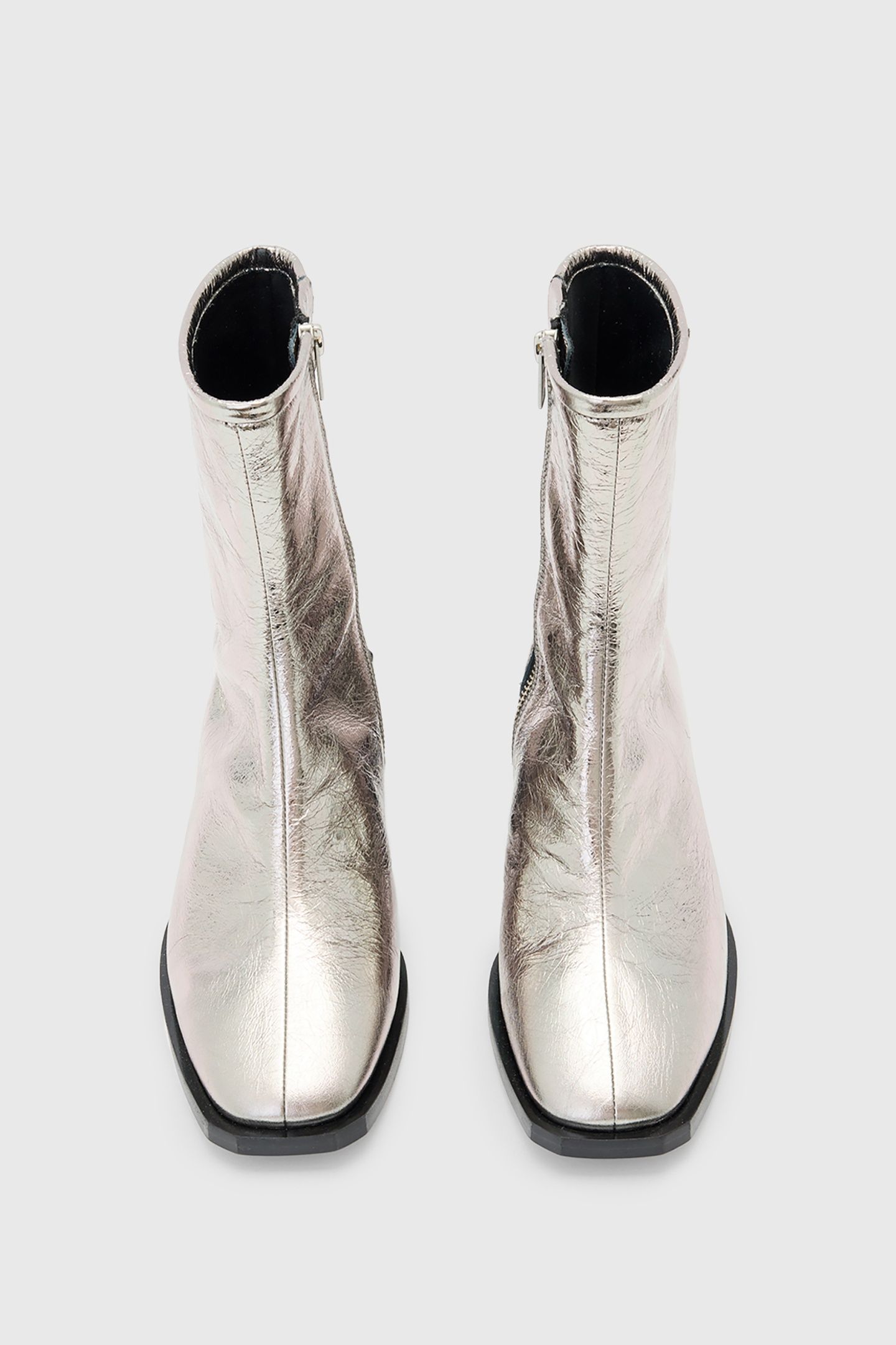 AVRIL METALLIC BOOT GUNMETAL GREY 3