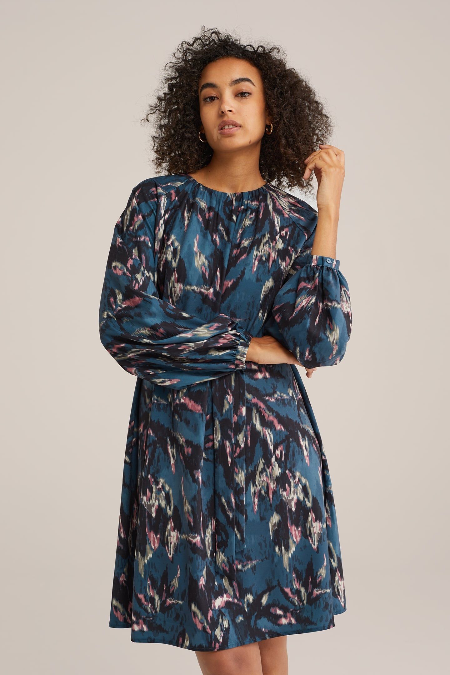 DRESS MID LENGTH MULTI-COLOURED 1