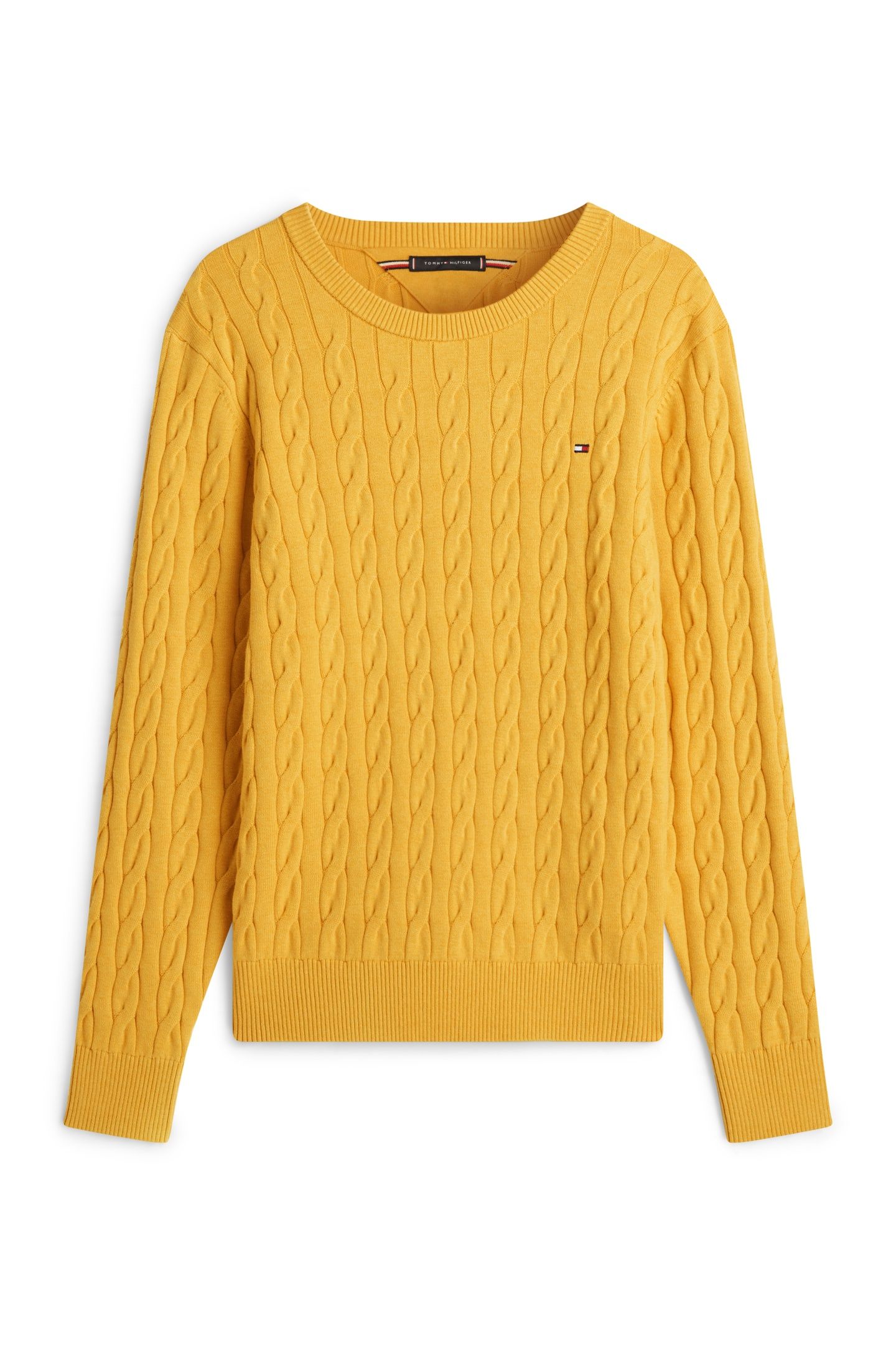 CLASSIC COTTON CABLE MORNING SIDE YELLOW HEATHER 2