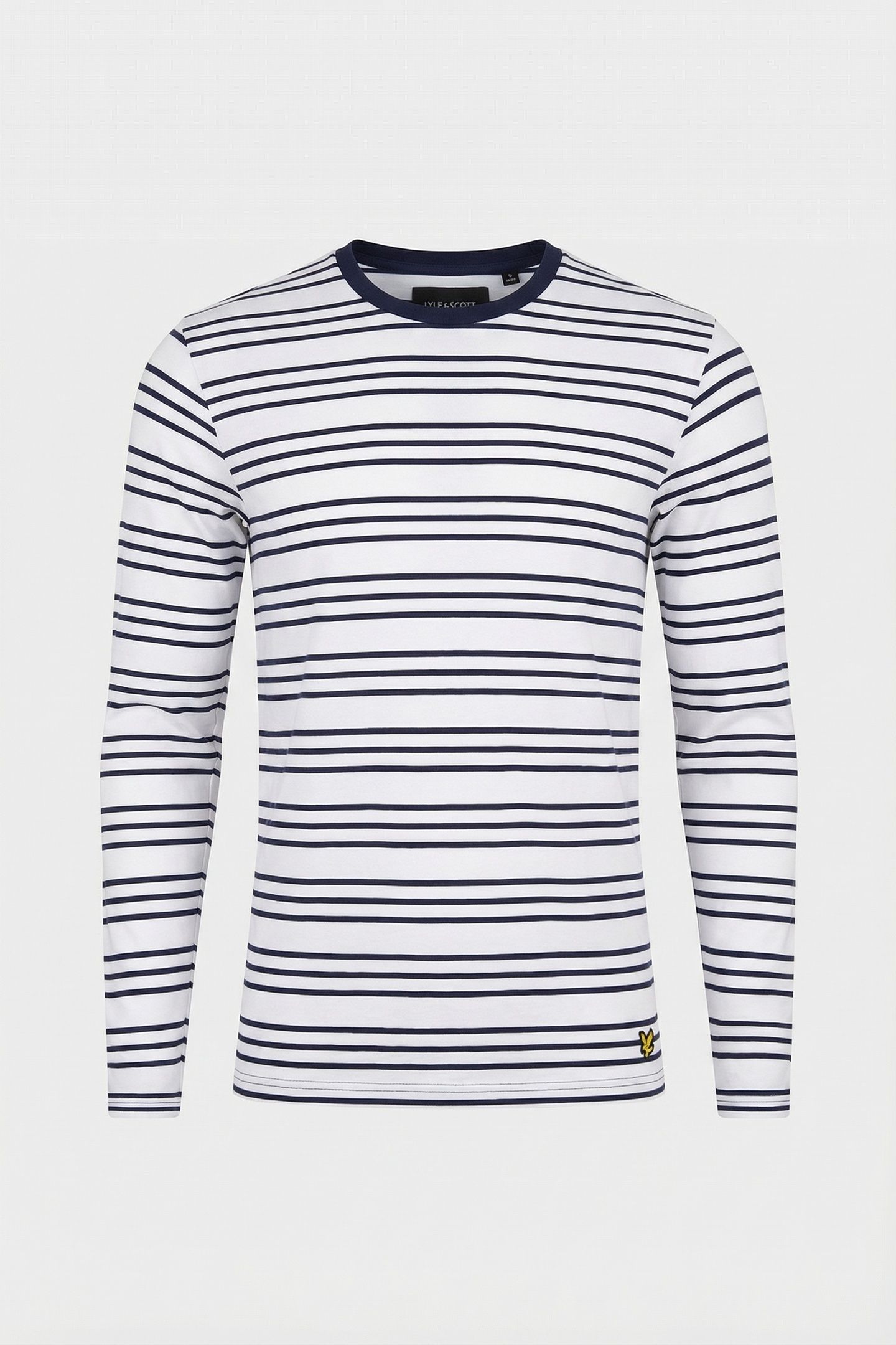 2 PACK STRIPED LONG SLEEVE T-SHIRT WHITE STRIPE/NAVY 6