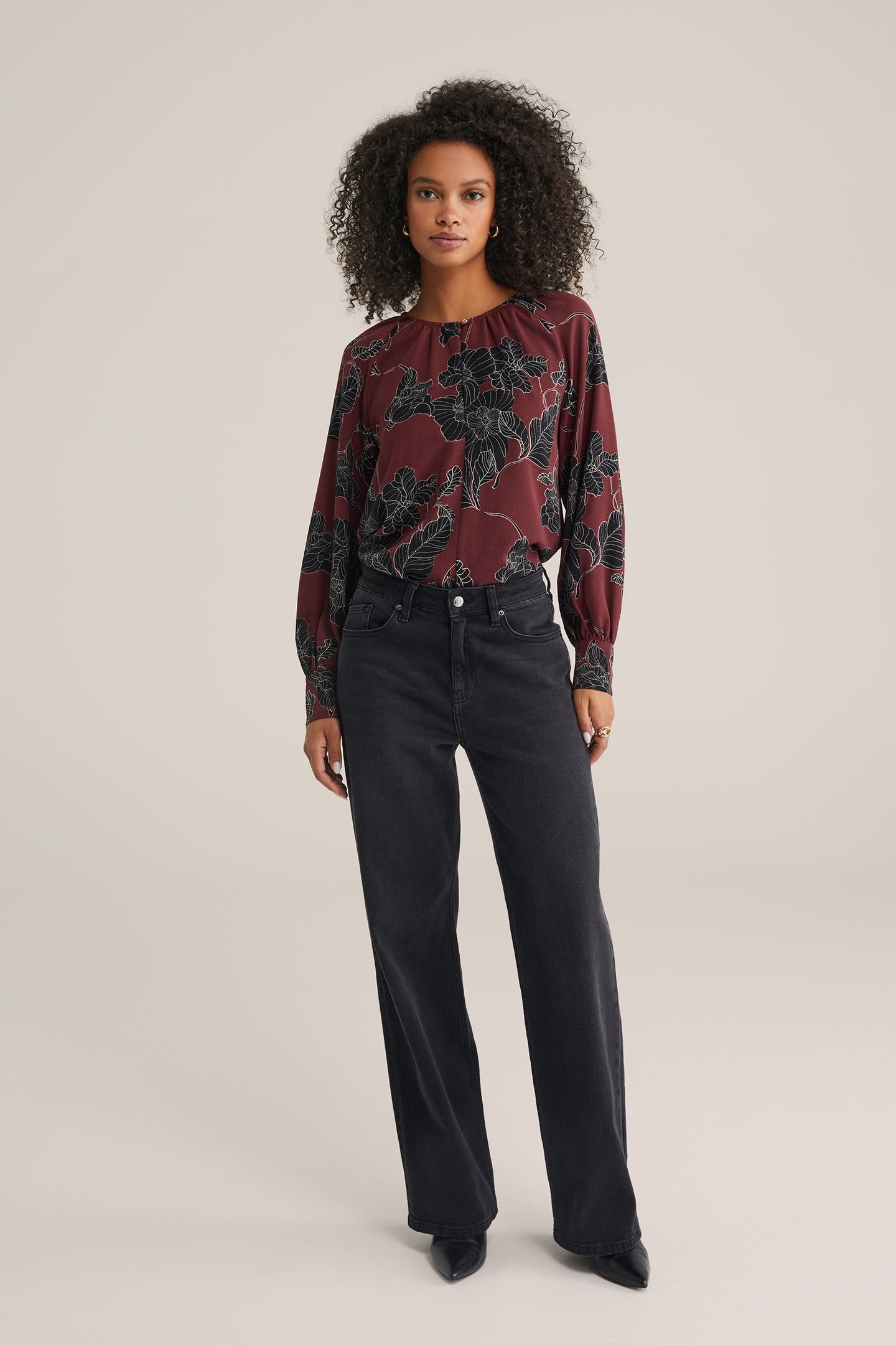 BLOUSE BURGUNDY RED 3