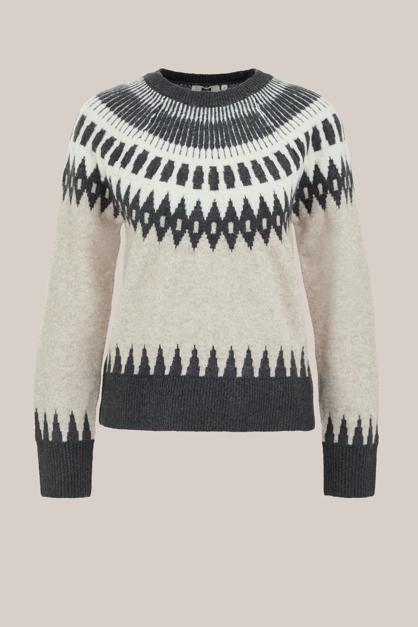 KNITTED PULLOVER GREIGE 4